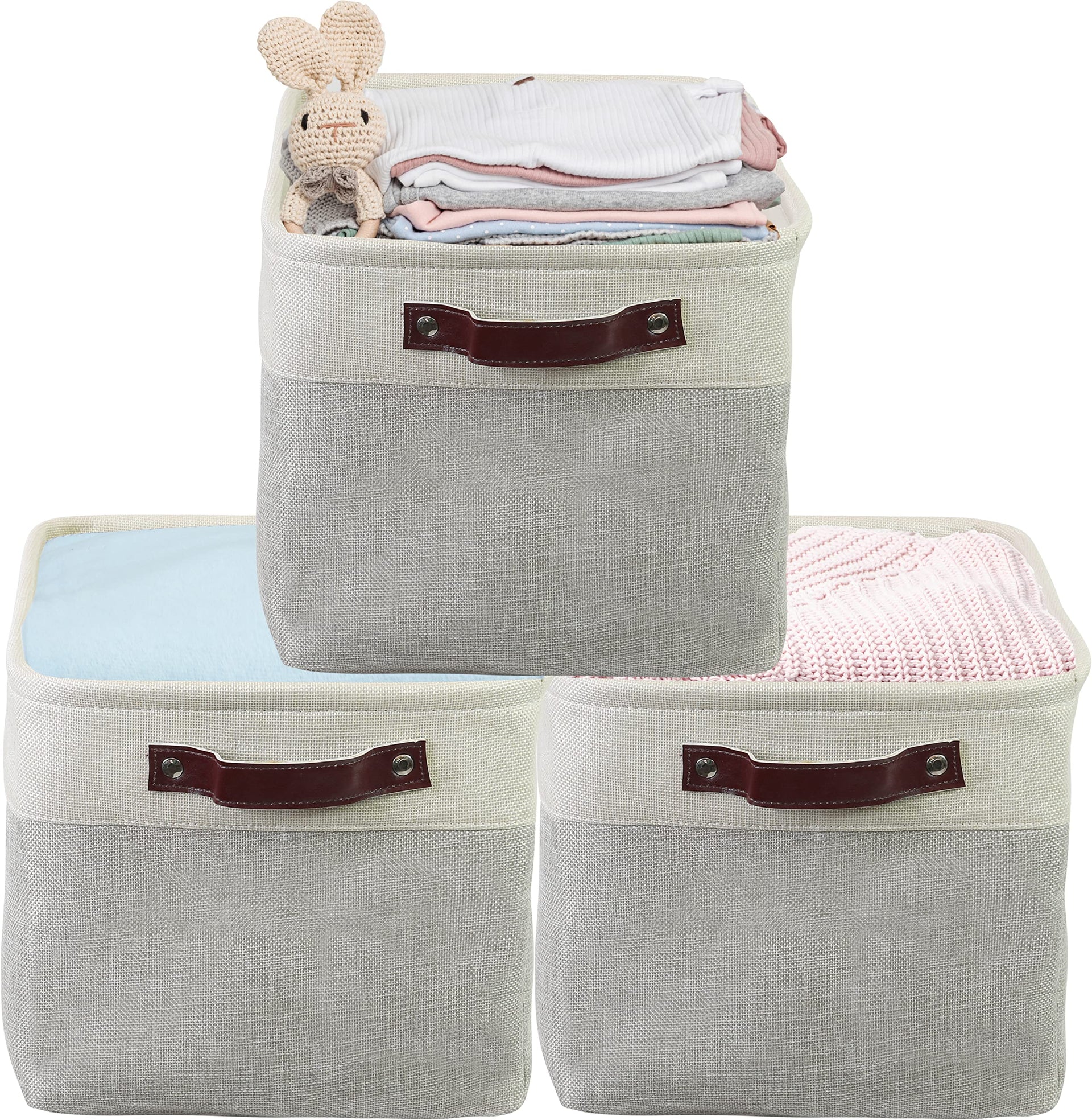 15" x 11" Large Fabric Storage Bin (3 Count)