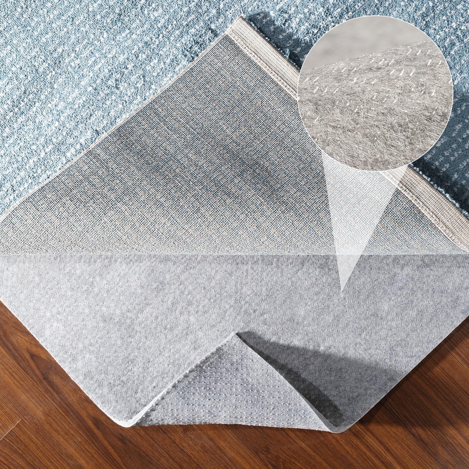 5x7 Non Slip Felt Rug Pad for Hardwood Floor (35 Sq Ft)