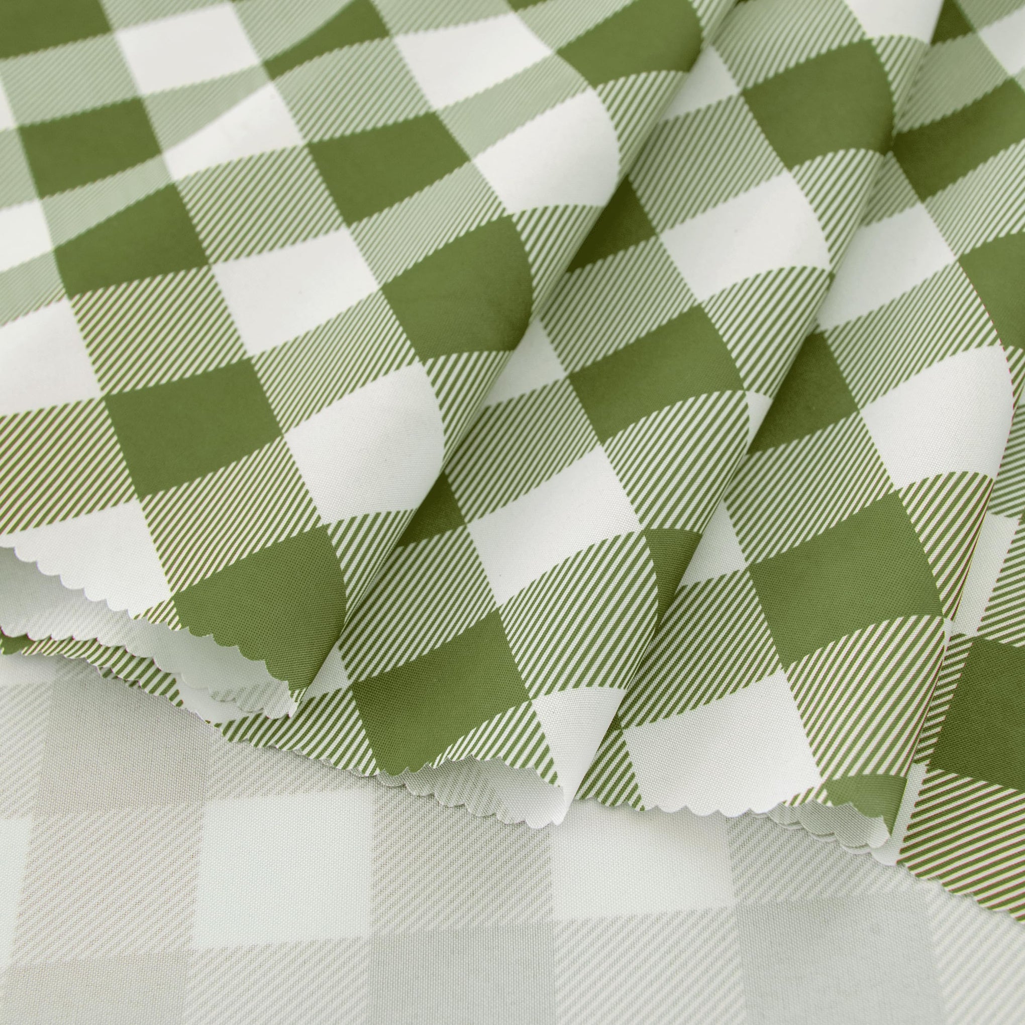 Waterproof Plaid Tablecloth Fabric
