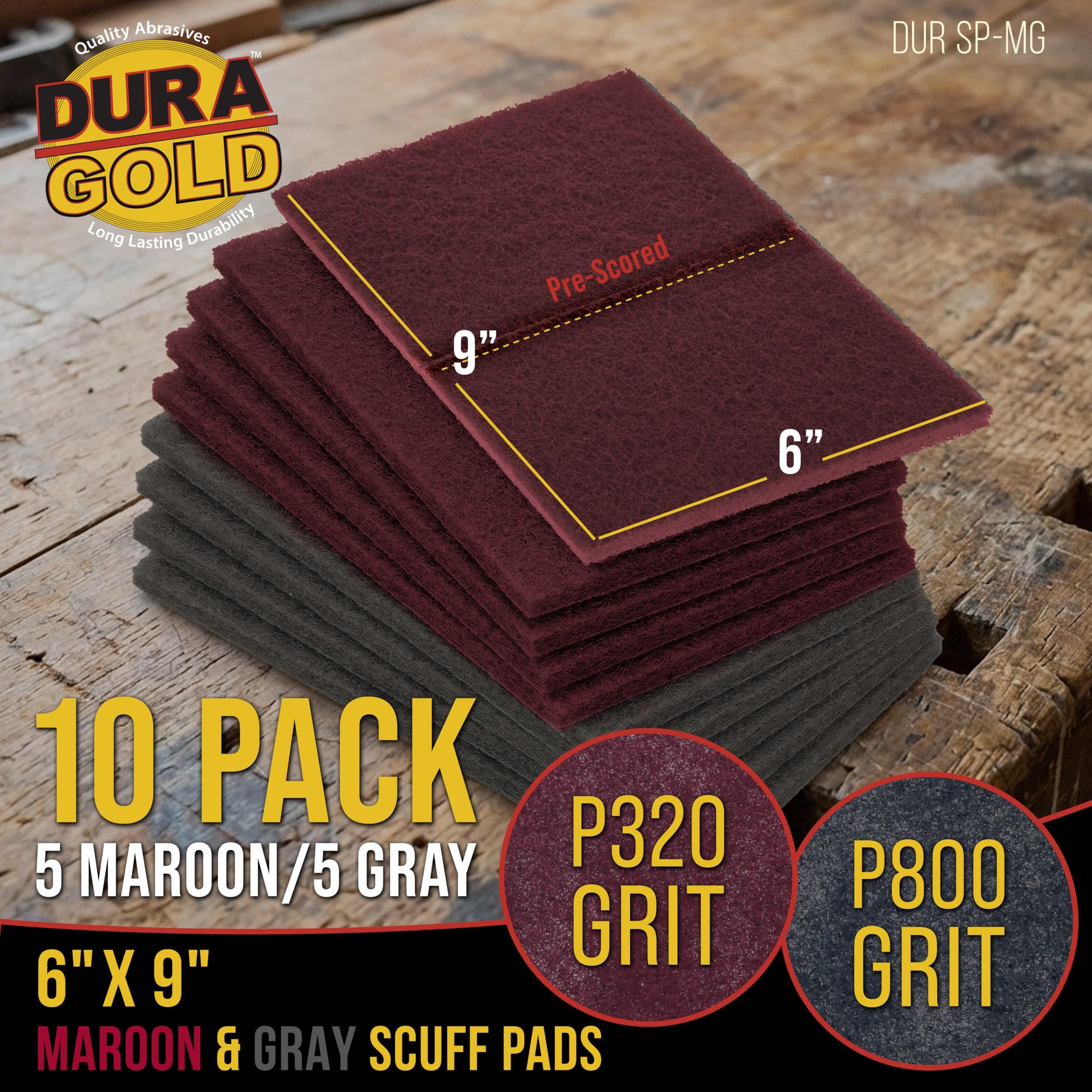 Premium 6" x 9" Scuff Pads (10 Count)