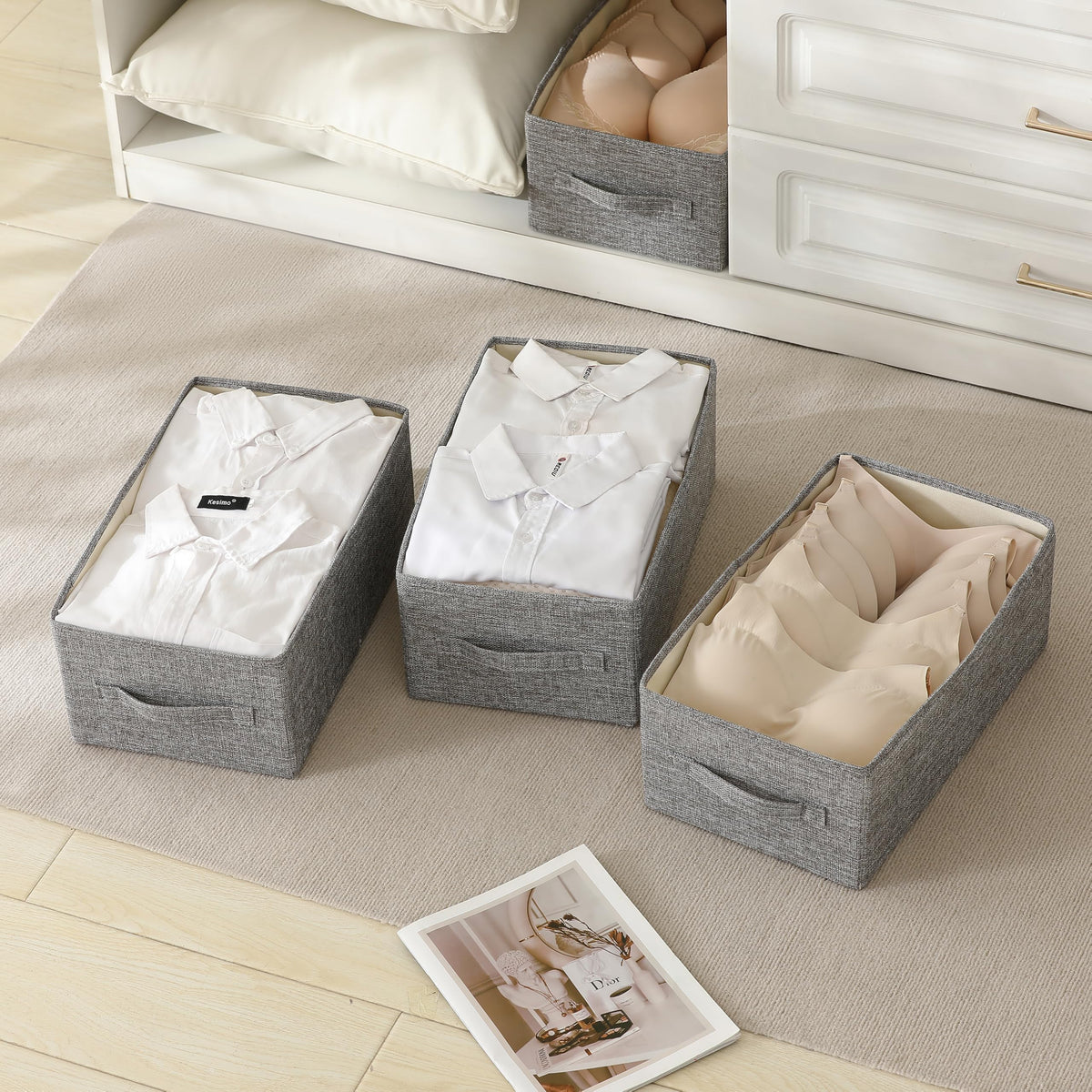 Linen Folding Storage Bins