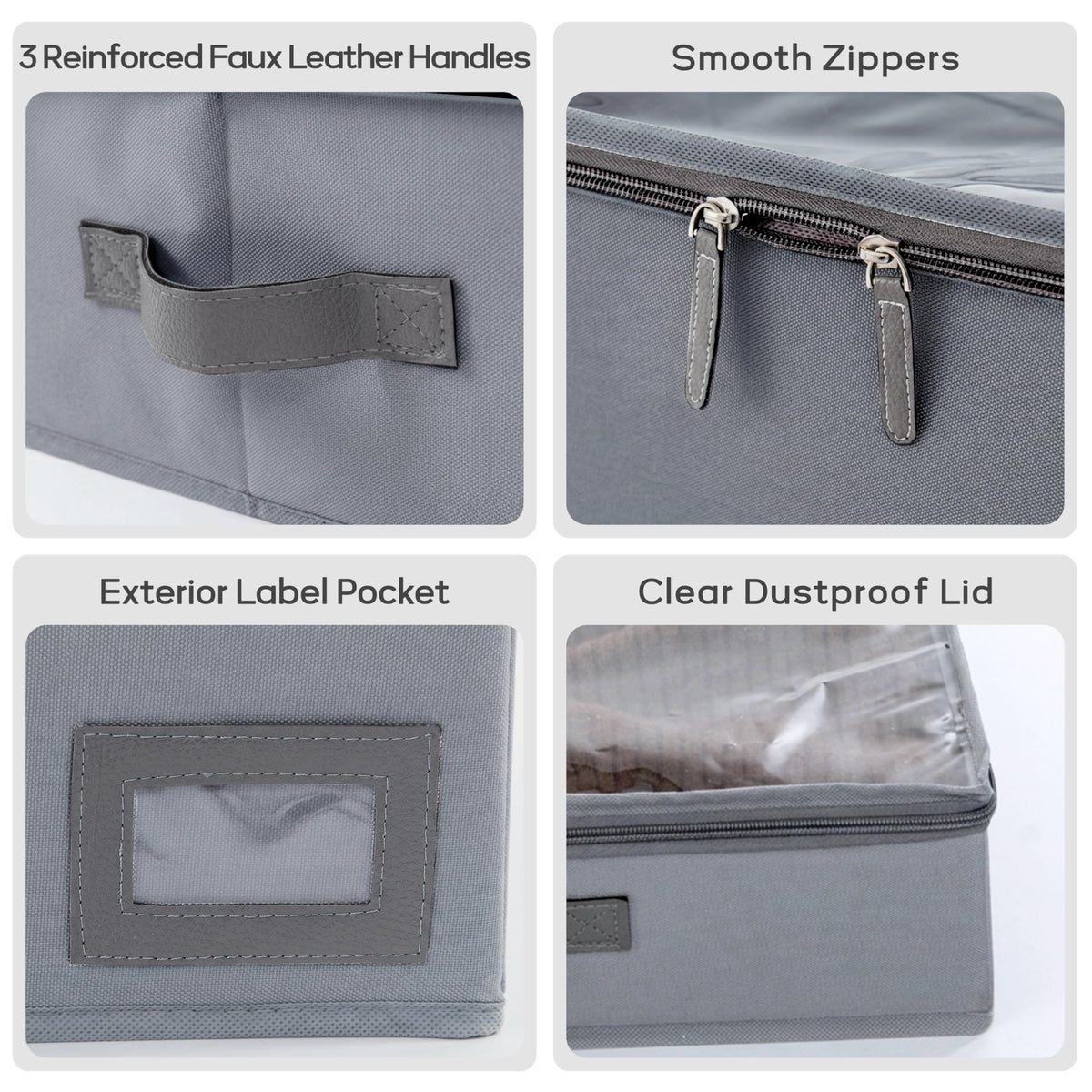 10" High Capacity Under Bed Storage Bins (2 Count)