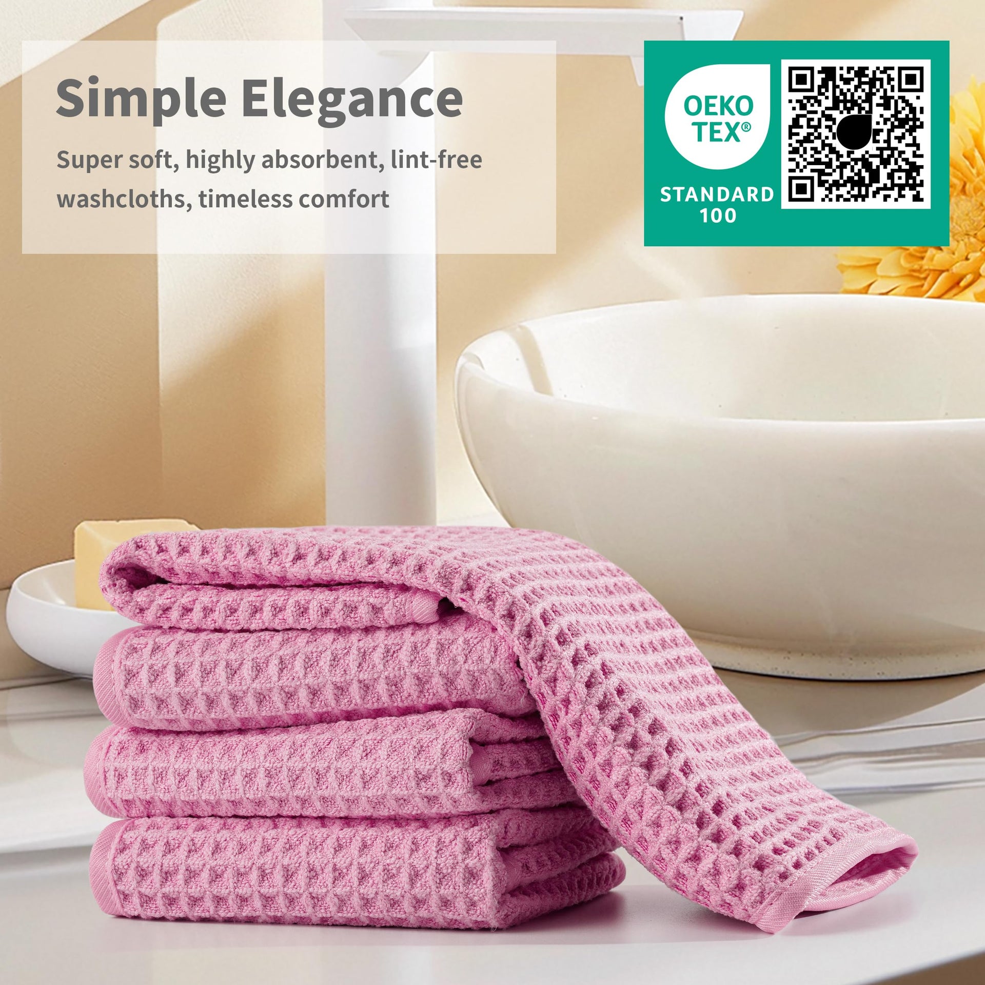 ber Waffle Face Towels (2 Count)