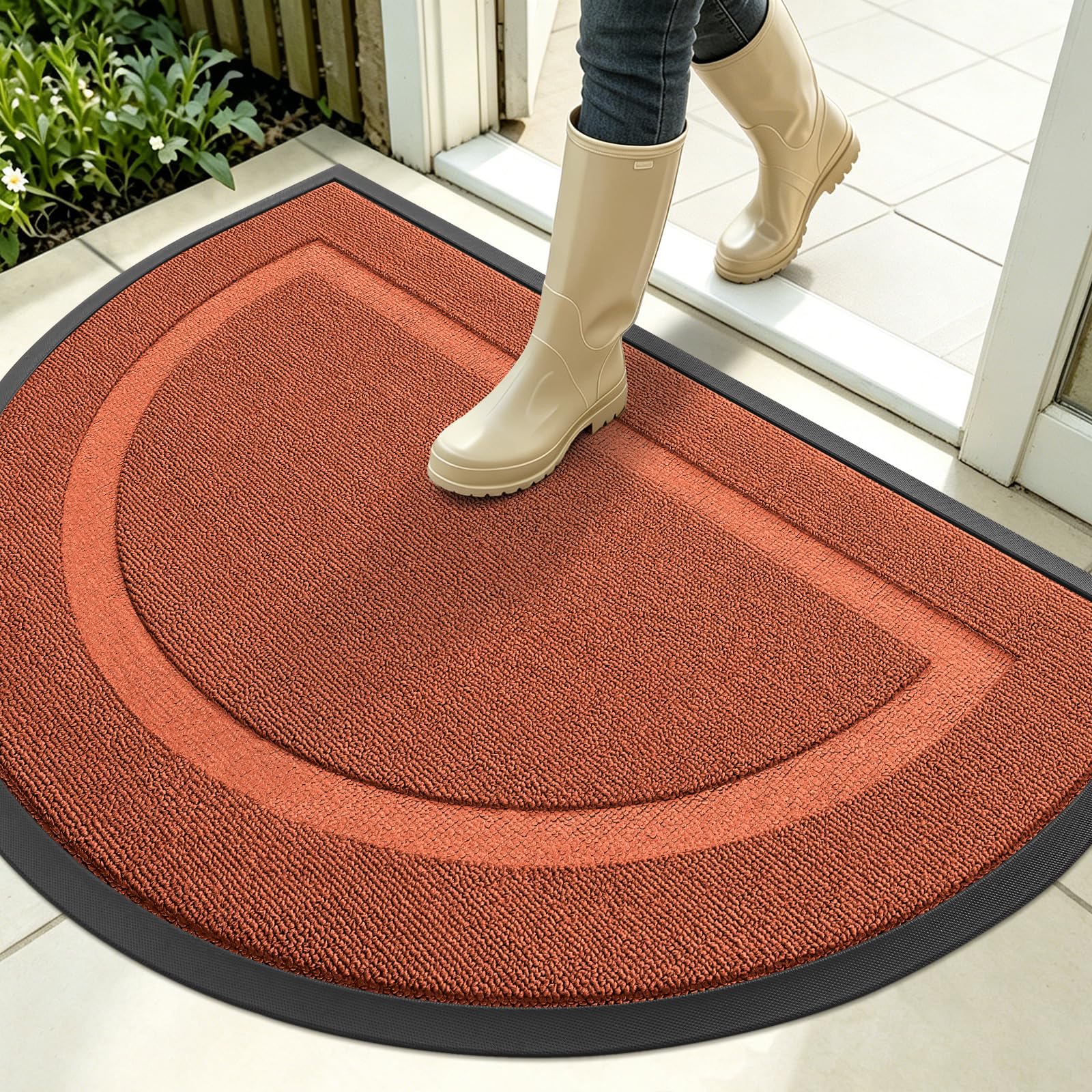 Half Circle Front Door Mat Outside 35x23 All