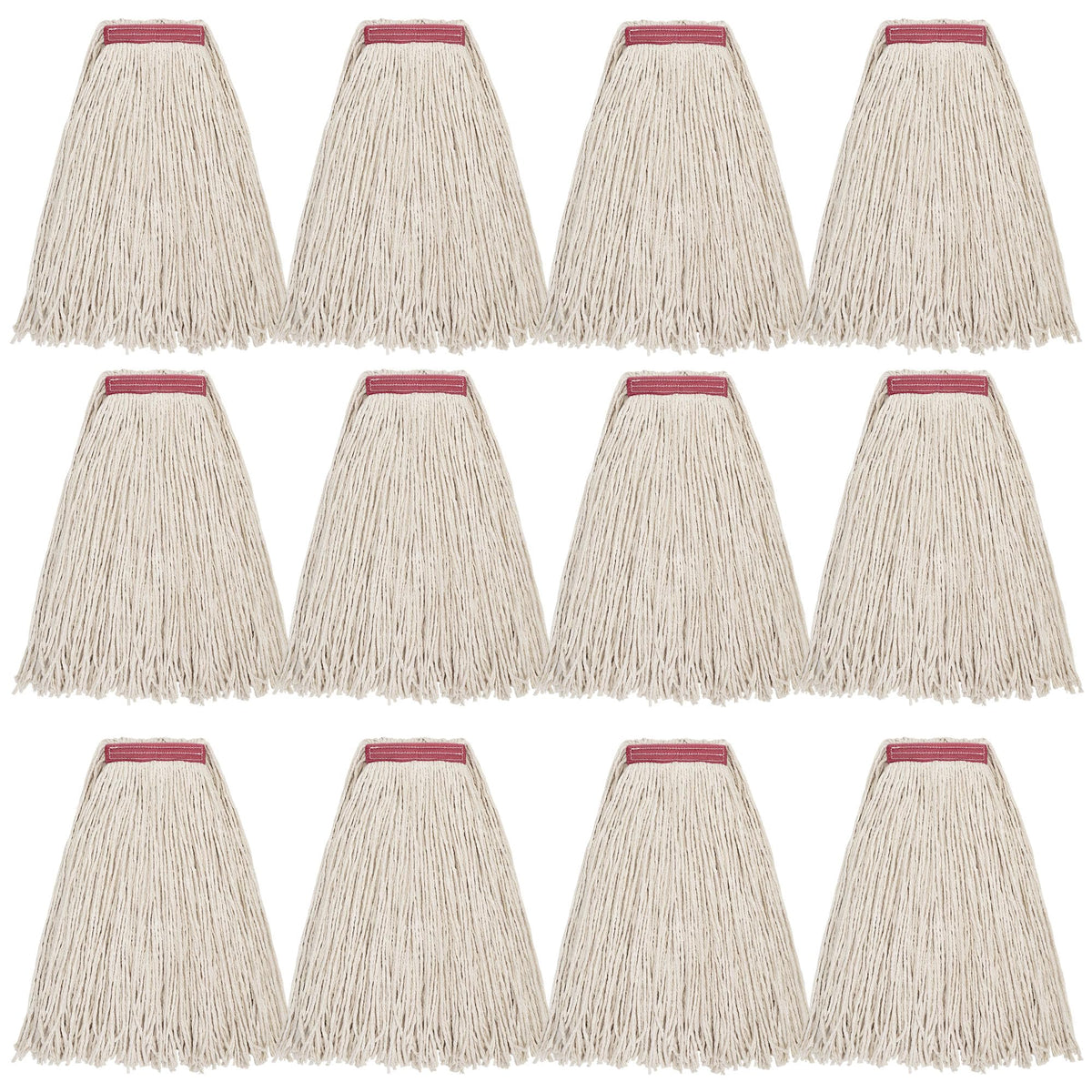 MATTHEW CLEANING 16oz 12Pack Cotton Mop Head Replacement (12 Count) - ModHome Supplies