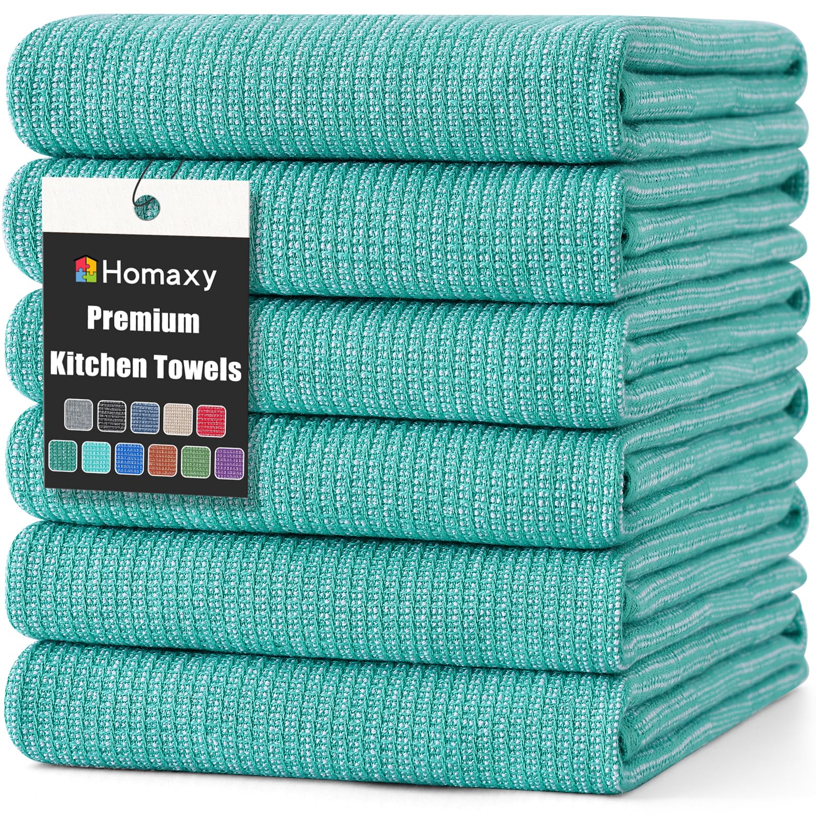 380 GSM Cotton Premium Kitchen Towels 6 Pack (6 Count)