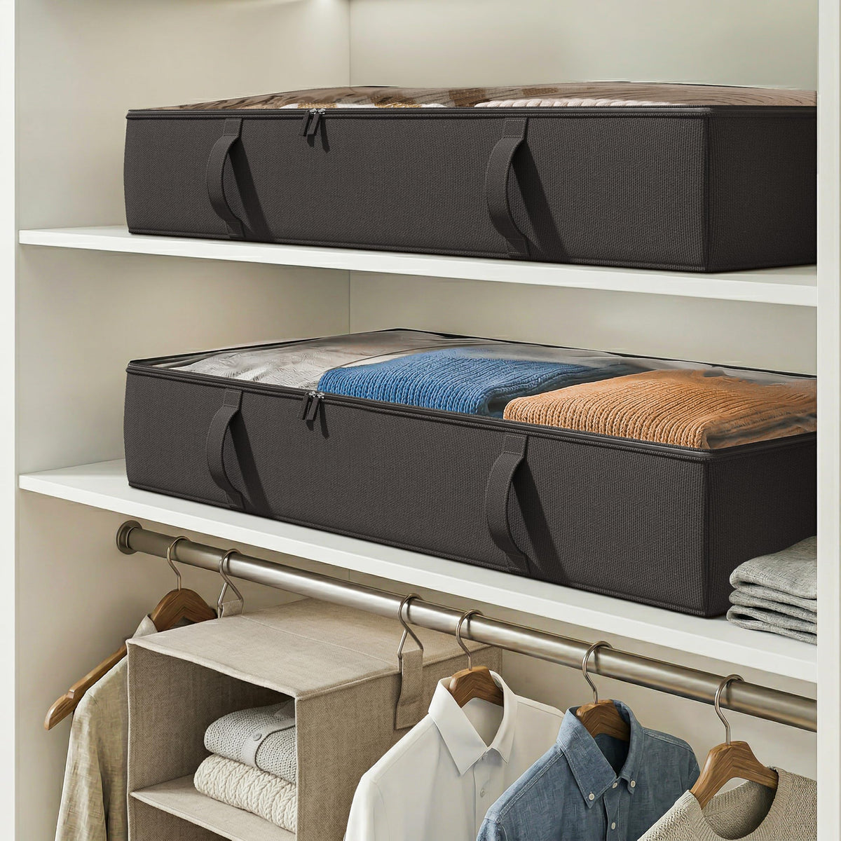 Side Supported Under Bed Storage Containers (2 Count)