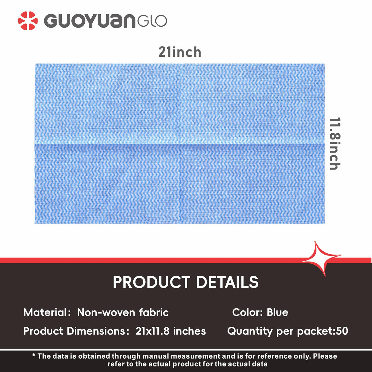 Disposable Dish Cloths Disposable Cleaning Towels Heavy Duty Reusable Cleaning Cloths Dish Rags for Kitchen (50 Count)