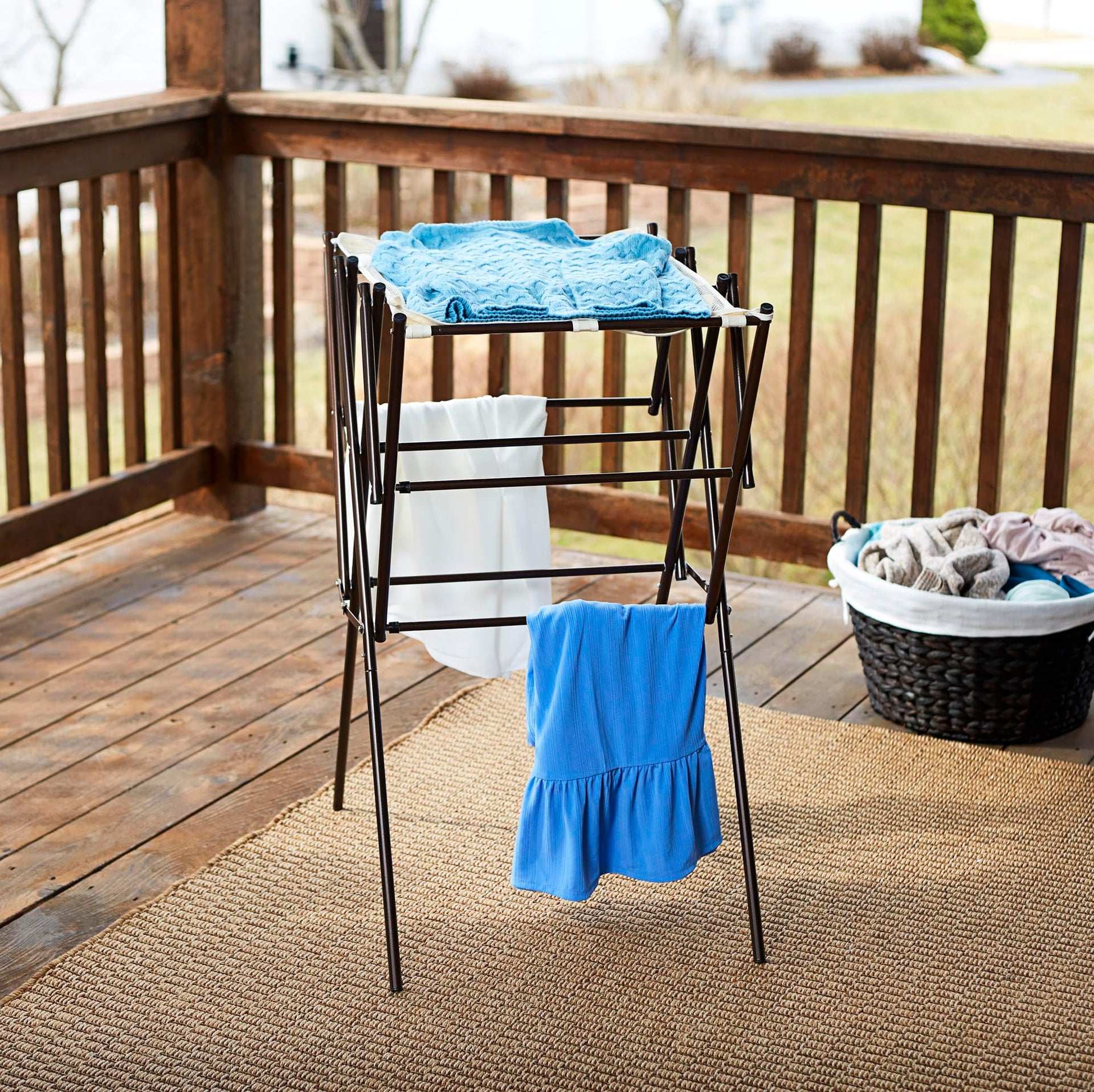 5175 Collapsible Expandable Metal Clothes Drying Rack