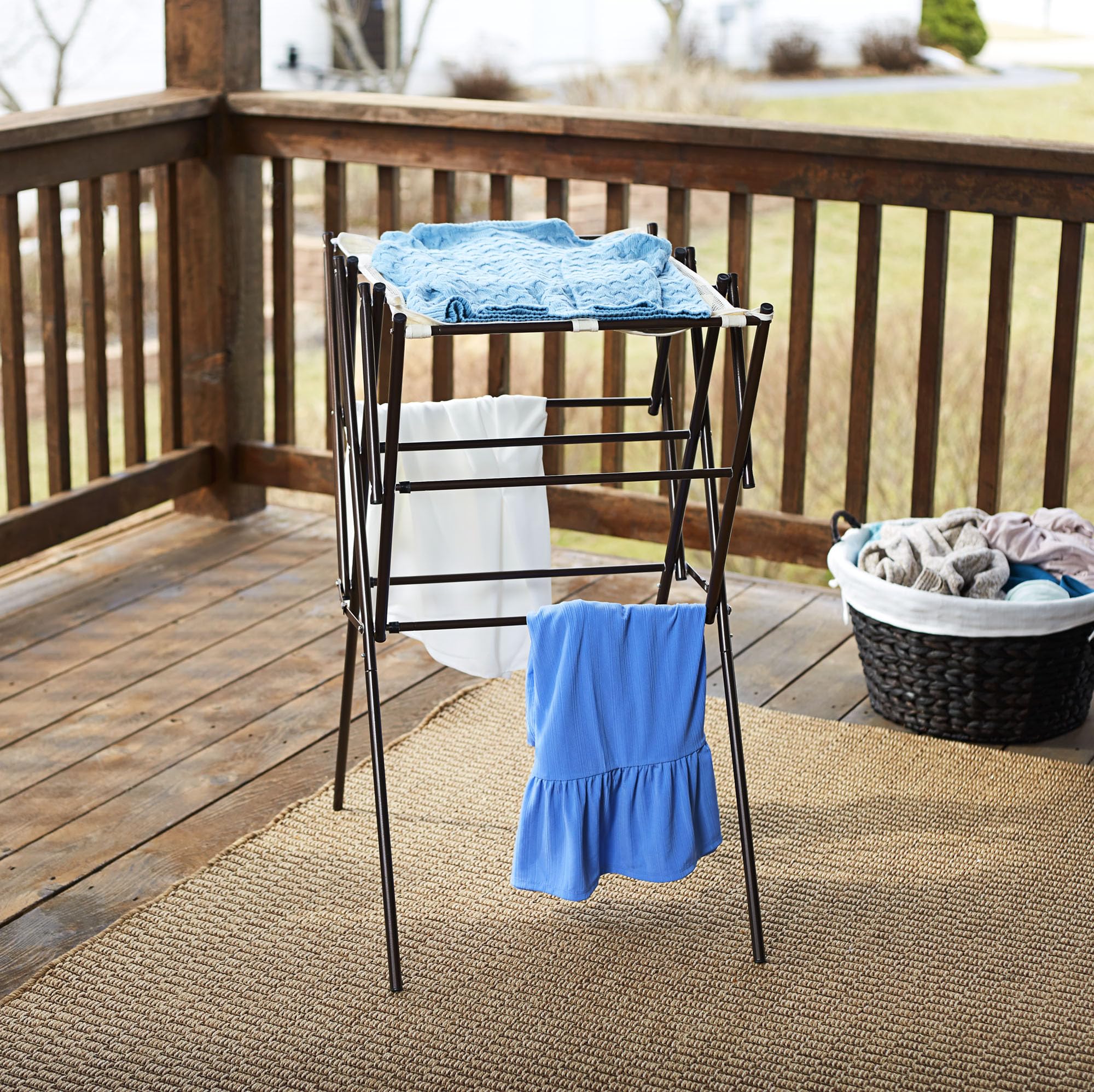 5175 Collapsible Expandable Metal Clothes Drying Rack