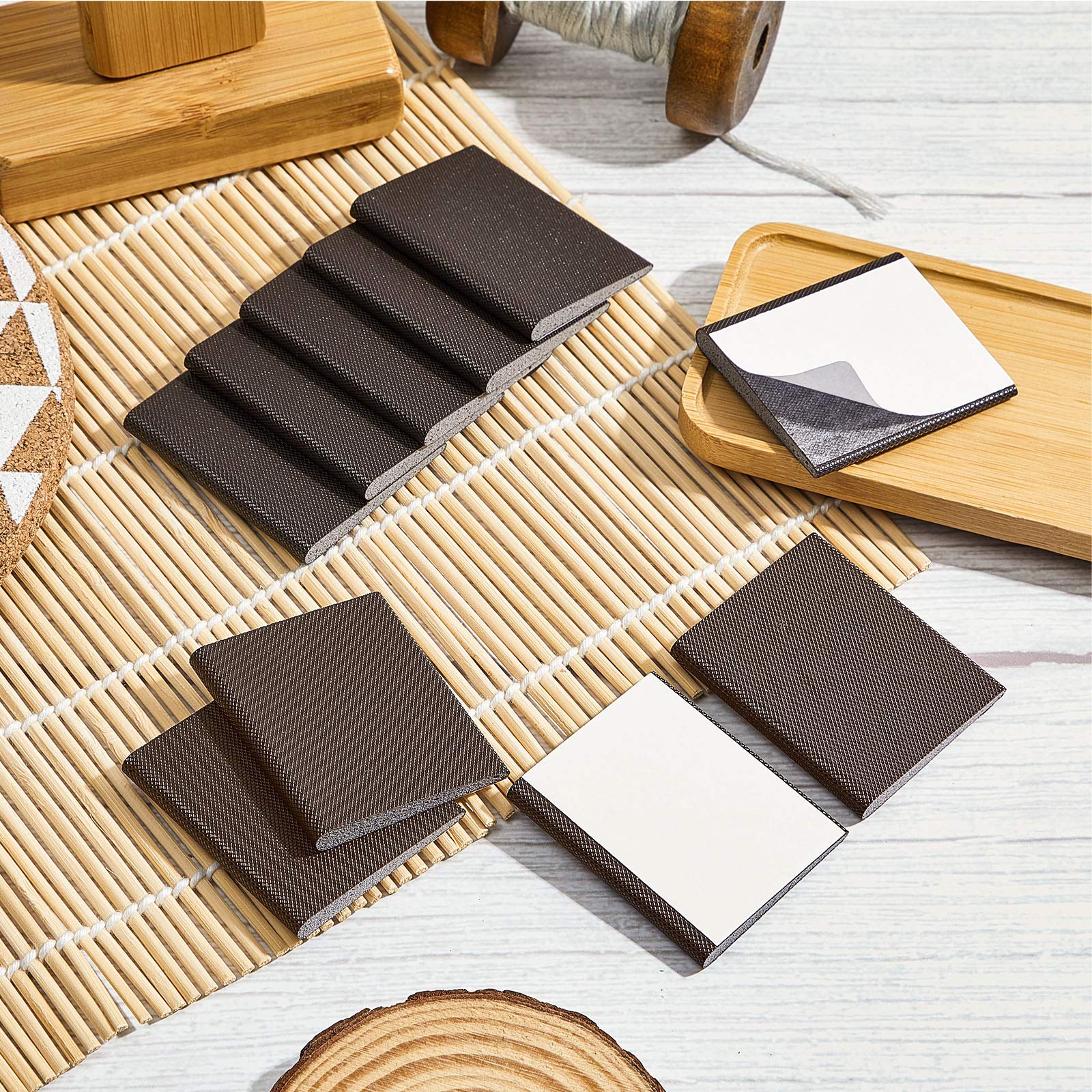 16 Pieces Door Corner Seal Pads Adhesive Weatherstripping