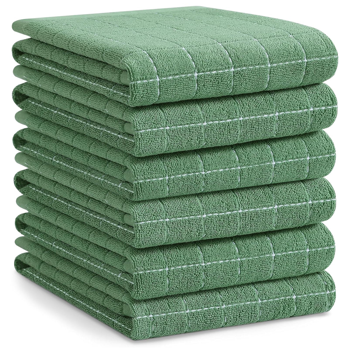100% Cotton Terry Kitchen Towels (6 Count)