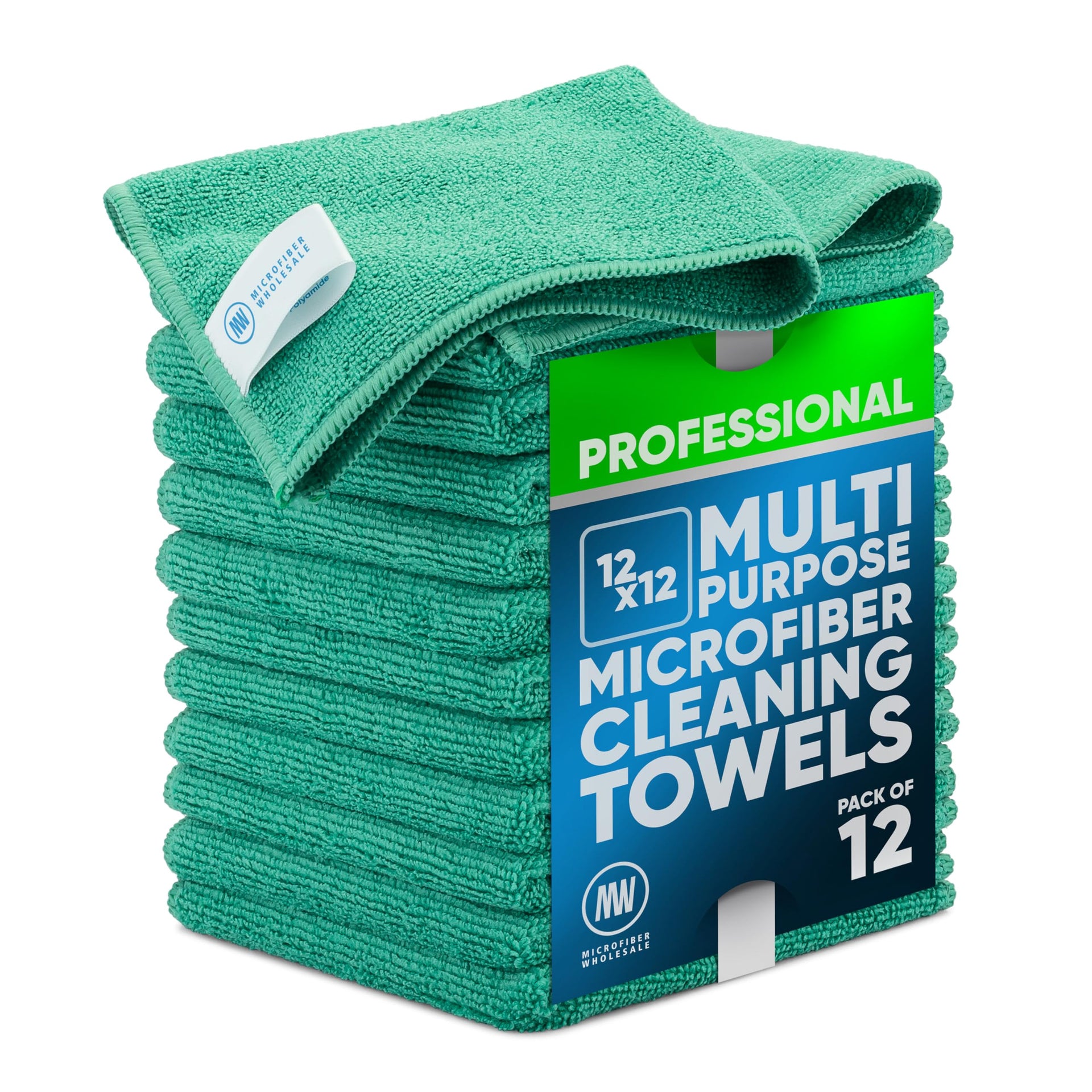 MW PRO Microfiber Cleaning Cloths (12 Count)