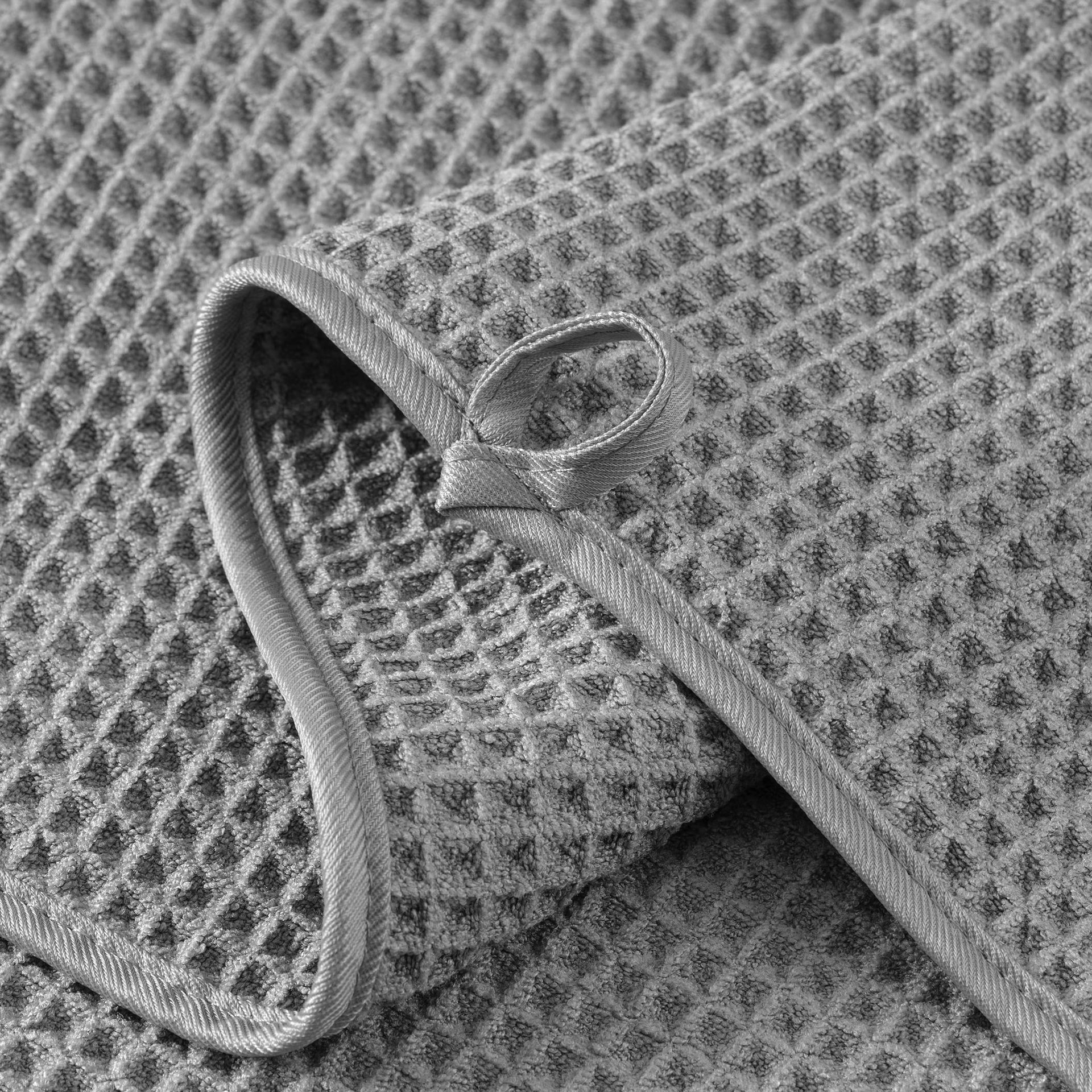 Microfiber Waffle Face Towels (2 Count)