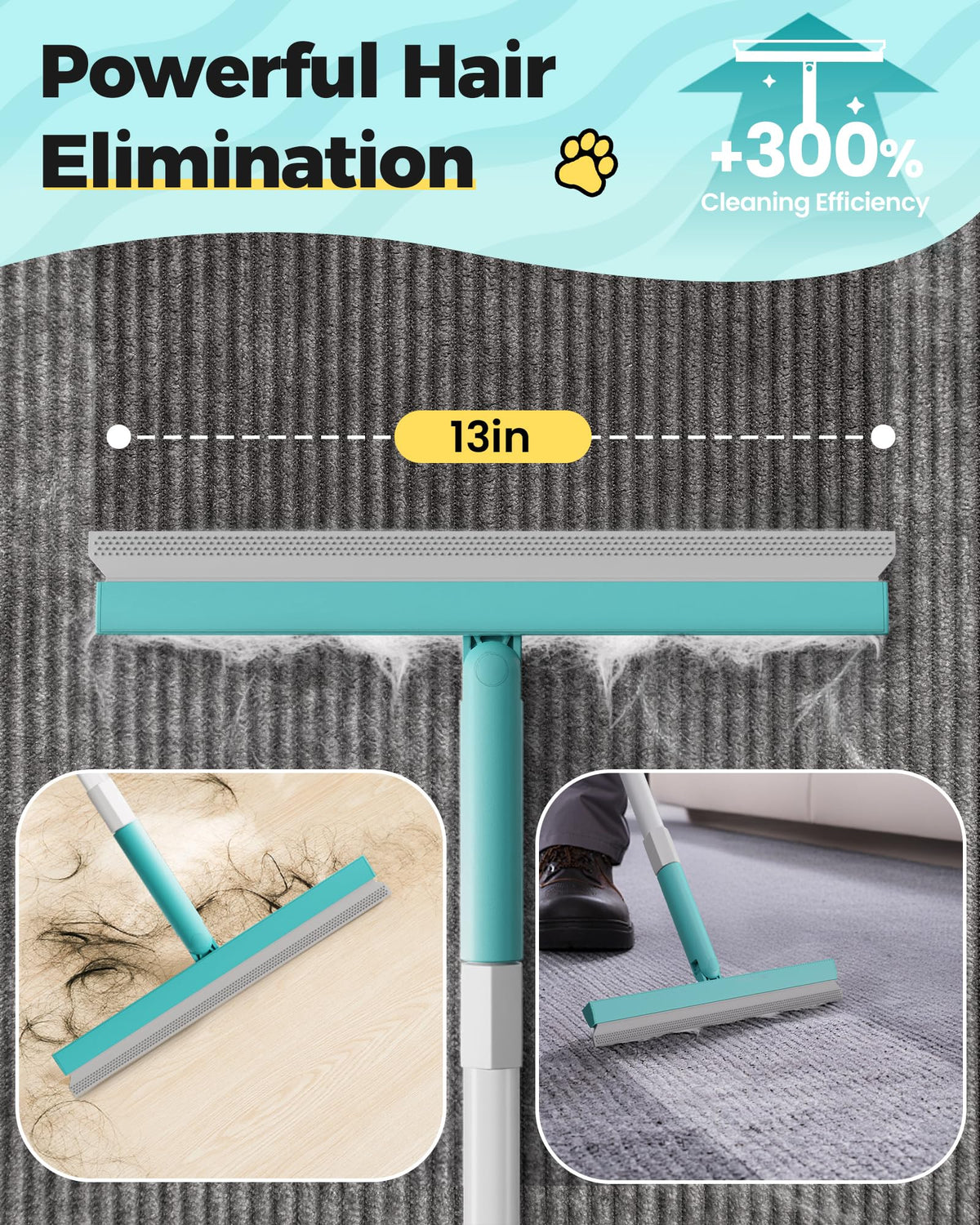 Carpet Rake for Pet Hair Removal Tool