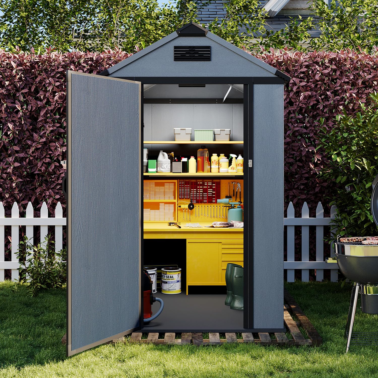 4x6 FT Outdoor Storage Shed