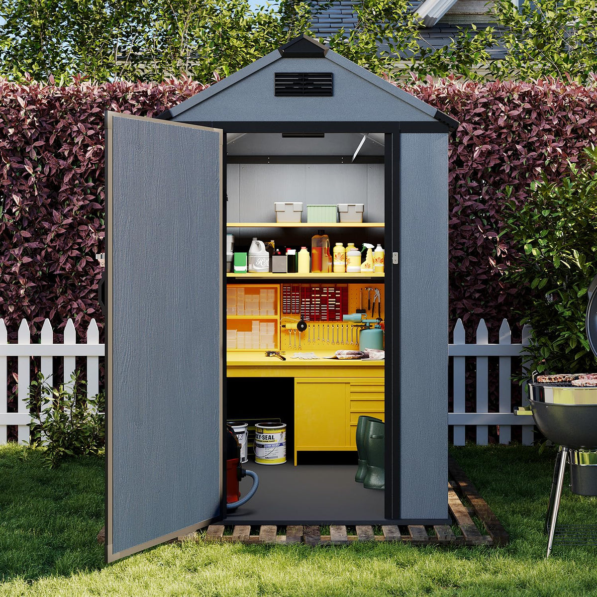 4x6 FT Outdoor Storage Shed
