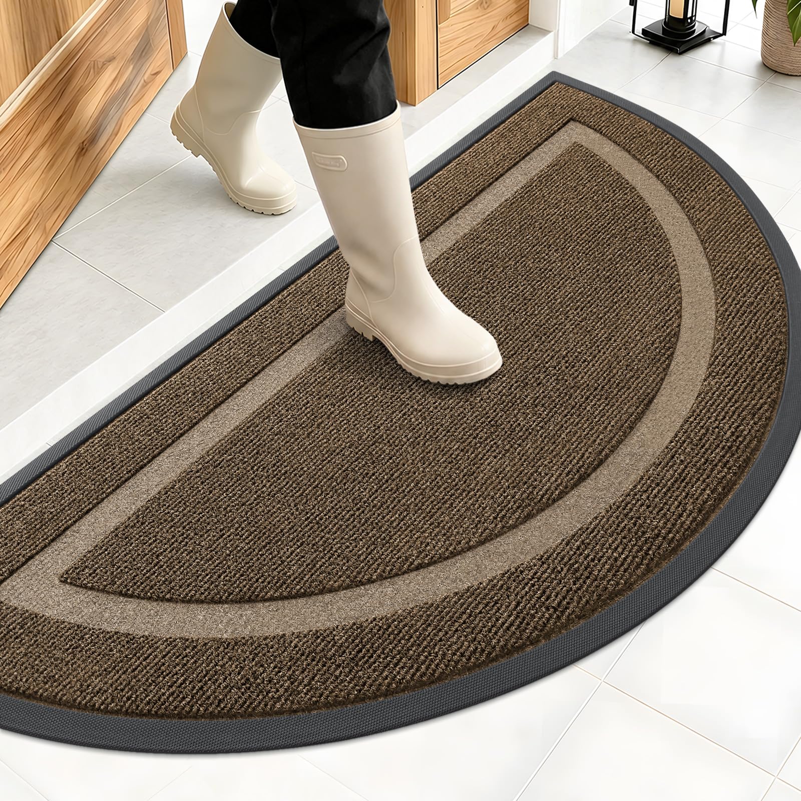 Half Circle Front Door Mat Outside 47x23 All (10.16 Sq Ft)