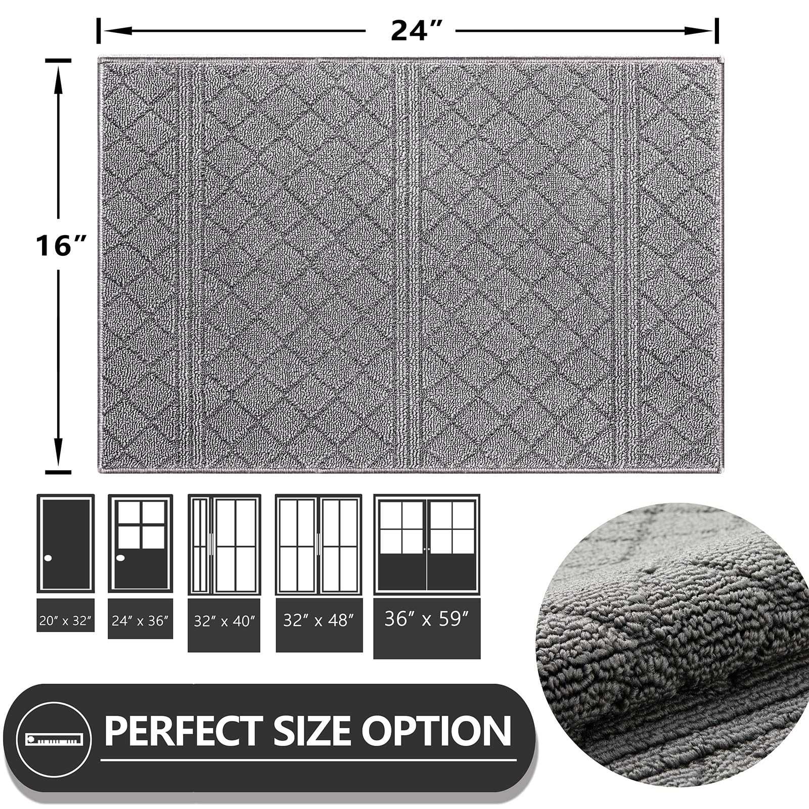 Dirt Trapper Door Mat 16" x 24"