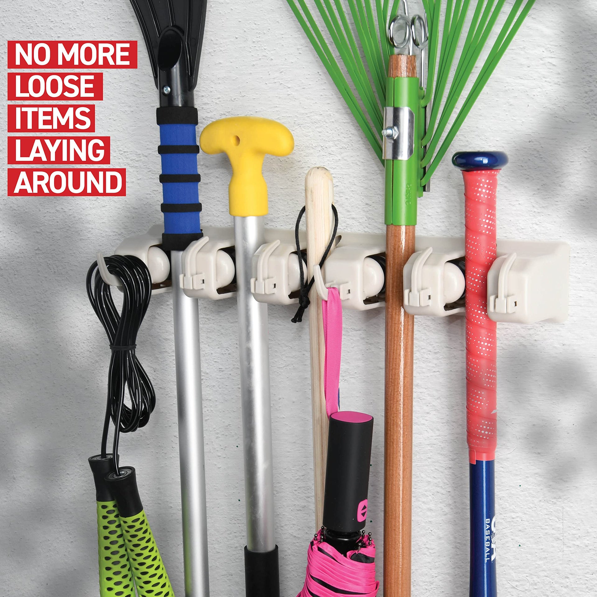 Broom and Mop Holder Wall Mount