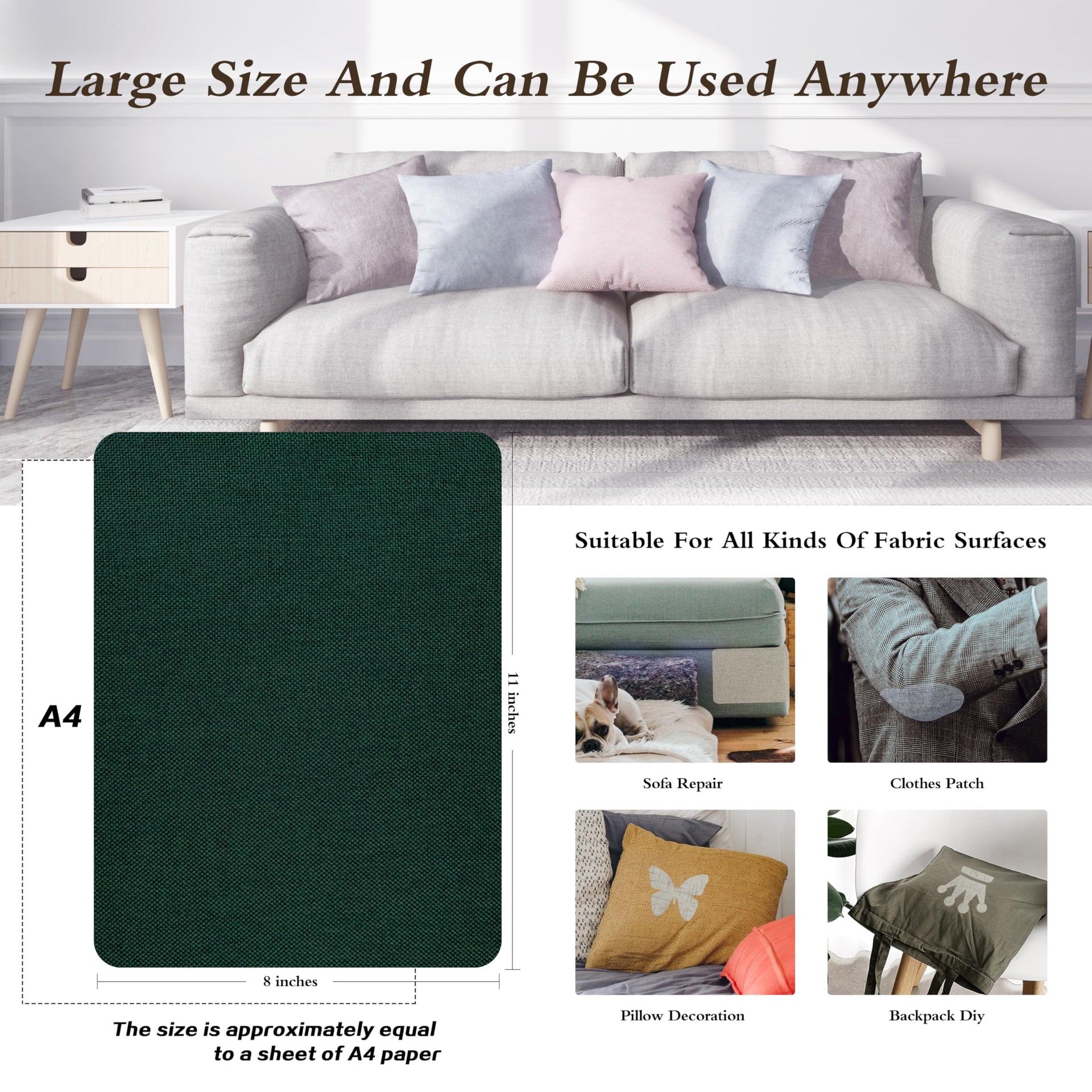 Coarse Linen Repair Patches