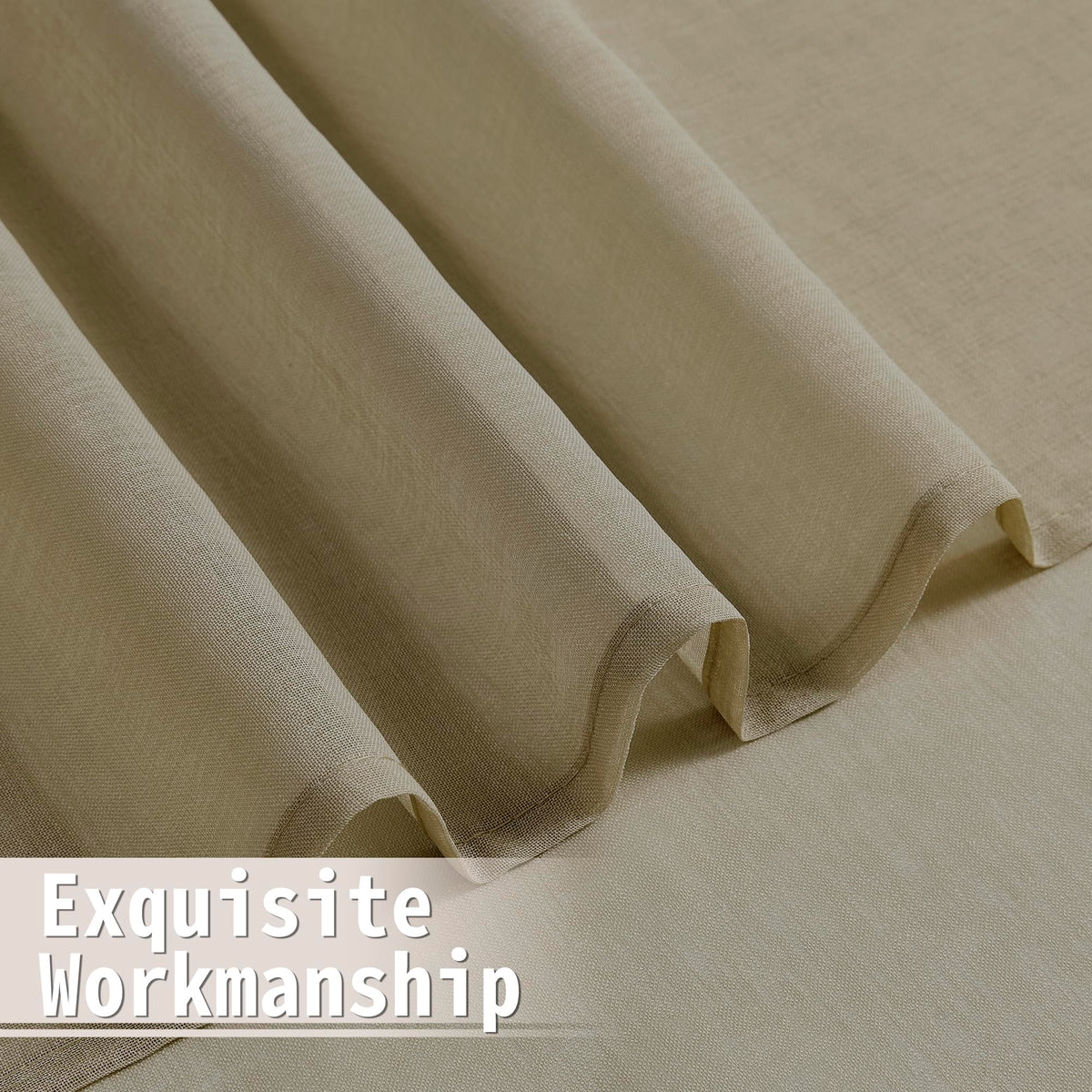 Short Sheer Door Curtain Closet Linen Textured Curtain Sheers Doorway Light Filtering Voile Patio Glass Doors Rod Pocket Curtains French Door