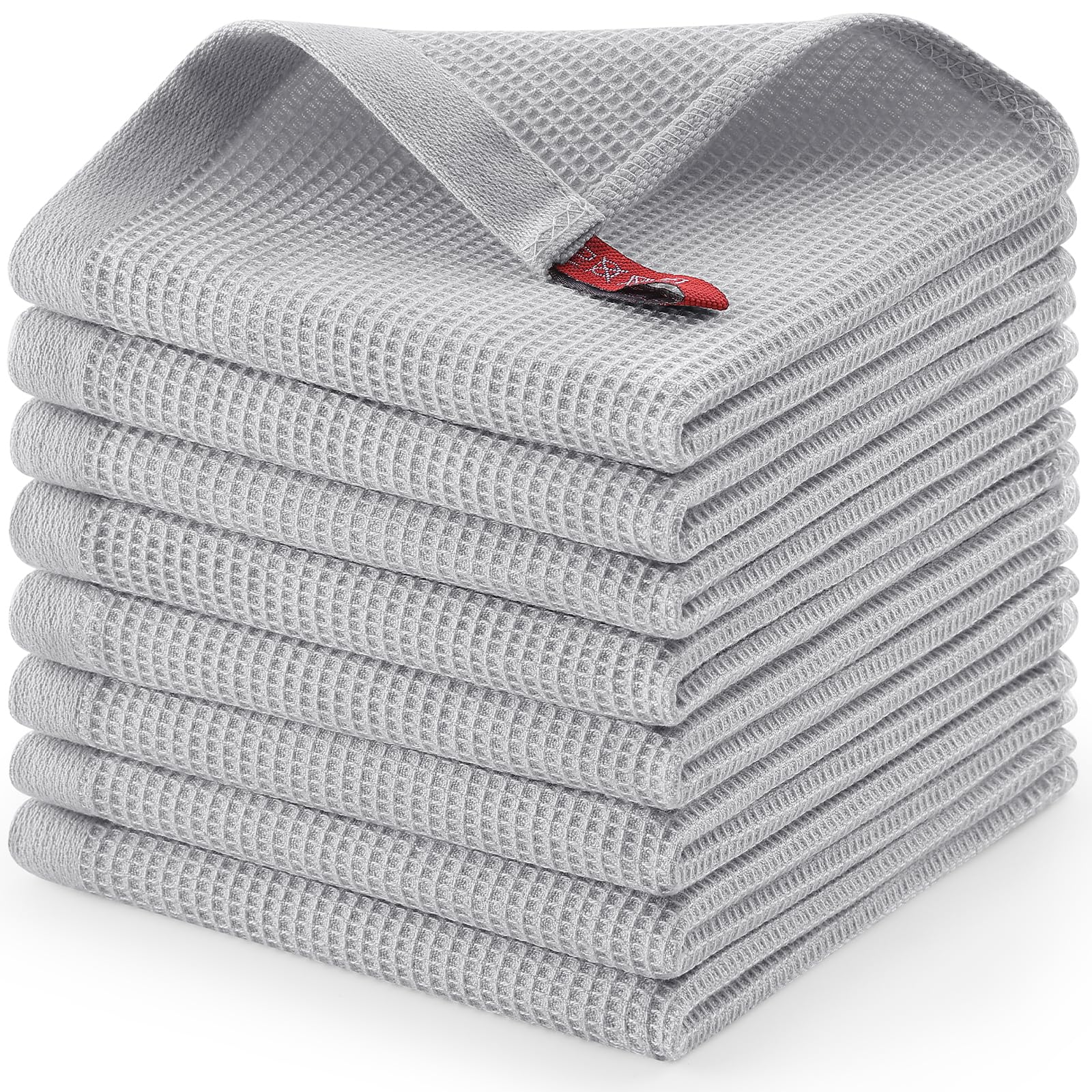 100% Cotton Waffle Weave Dish Cloths (8 Count)