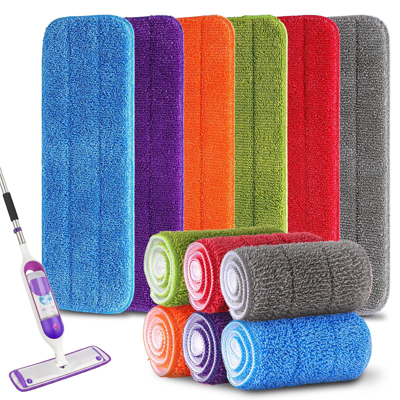 12Pack Microfiber Mop Pads (12 Count)