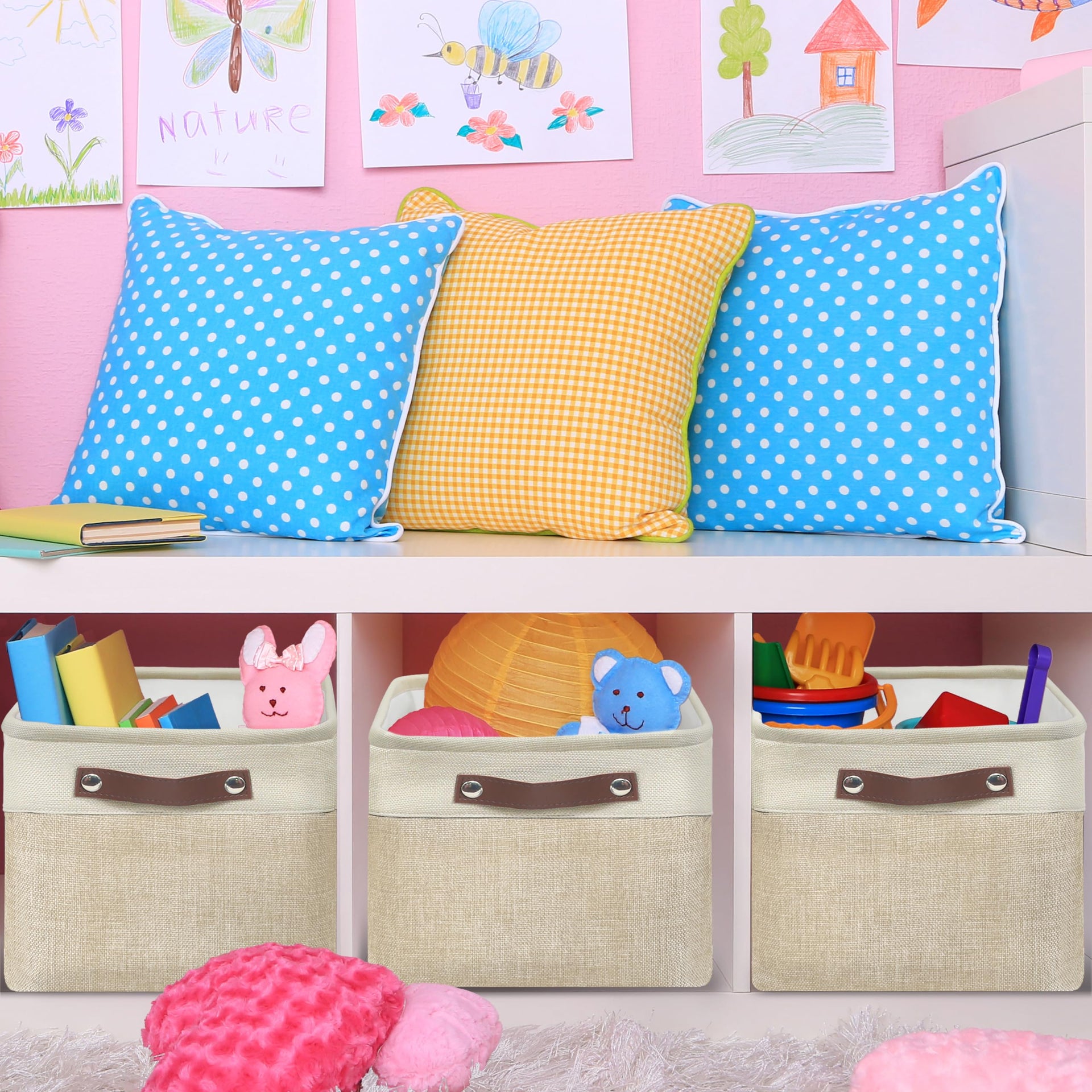 15" x 11" Large Fabric Storage Bin (3 Count)
