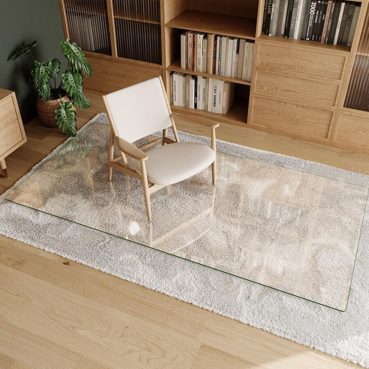 Tempered Glass Chair Mat 40"x80"