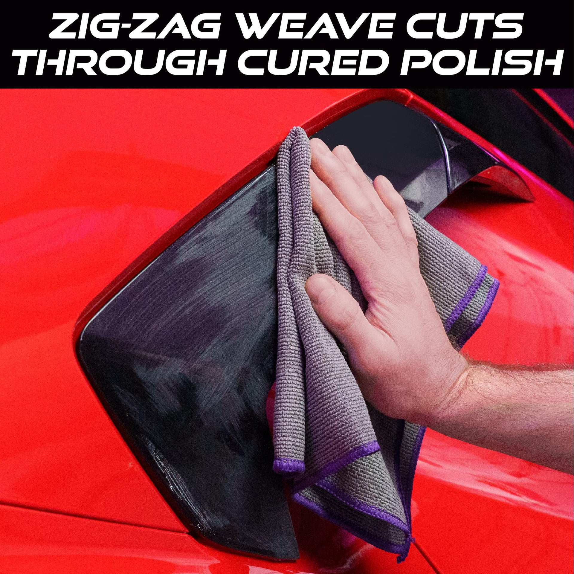 Microfiber Cleaning Cloth for Car Wax Removal (3 Count)