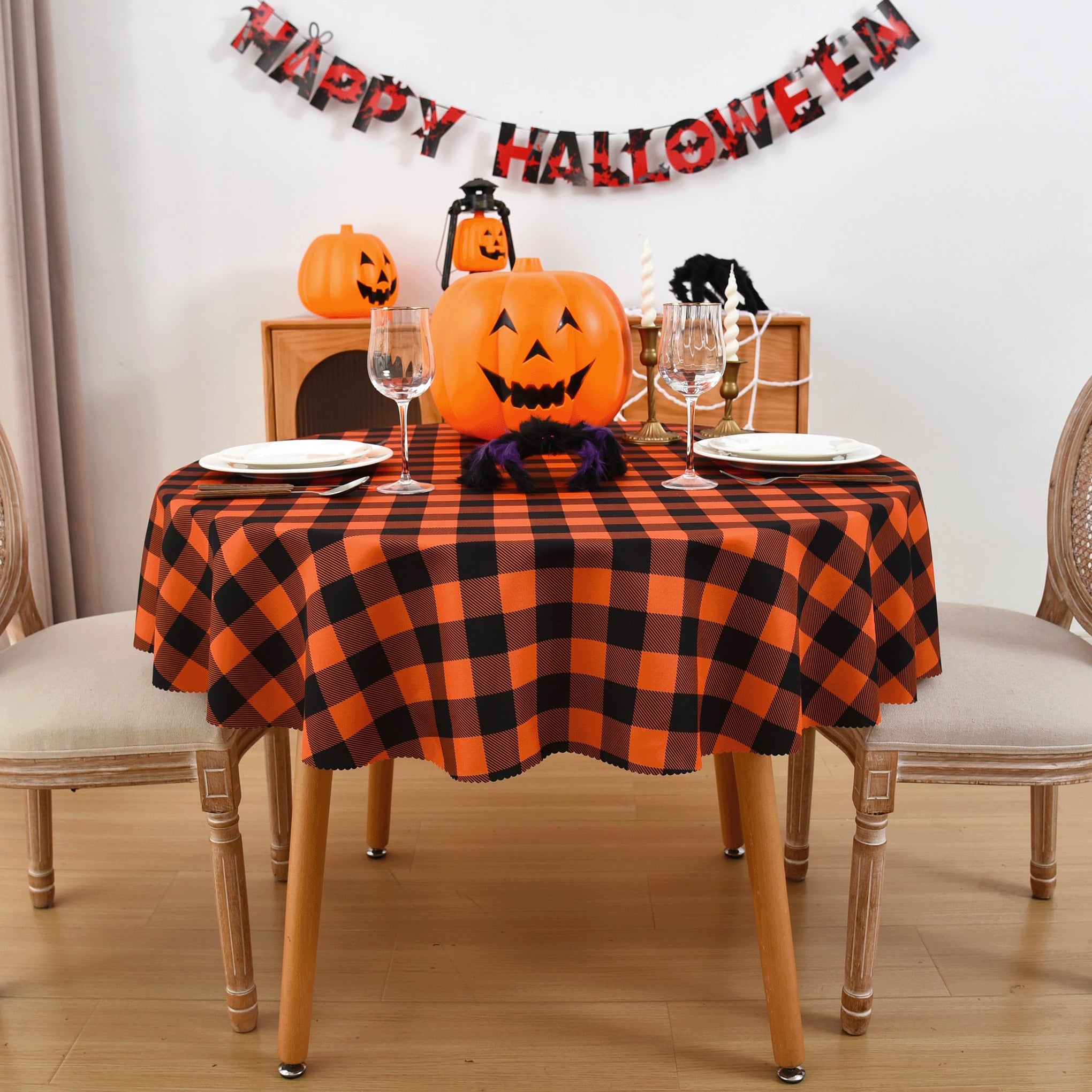 Waterproof Plaid Tablecloth Fabric
