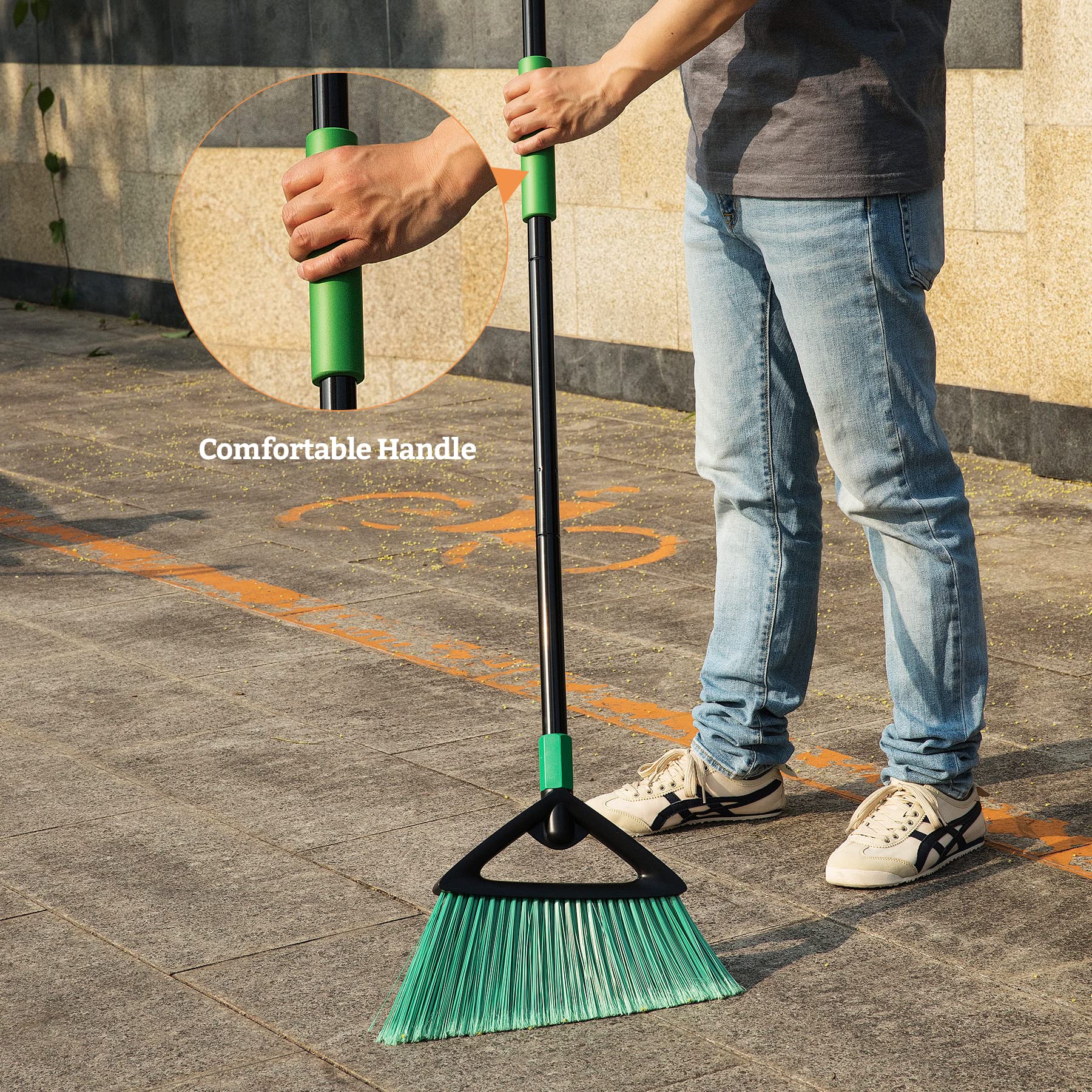 Angle Broom with 57" Long Handle