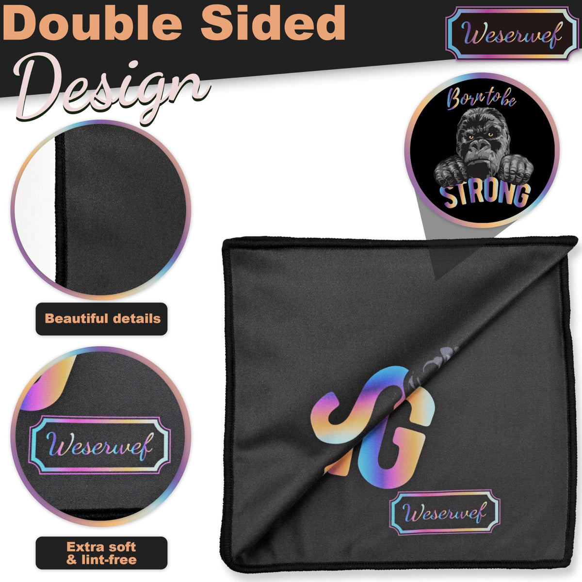 Design Microfiber Glasses Cleaning Cloth