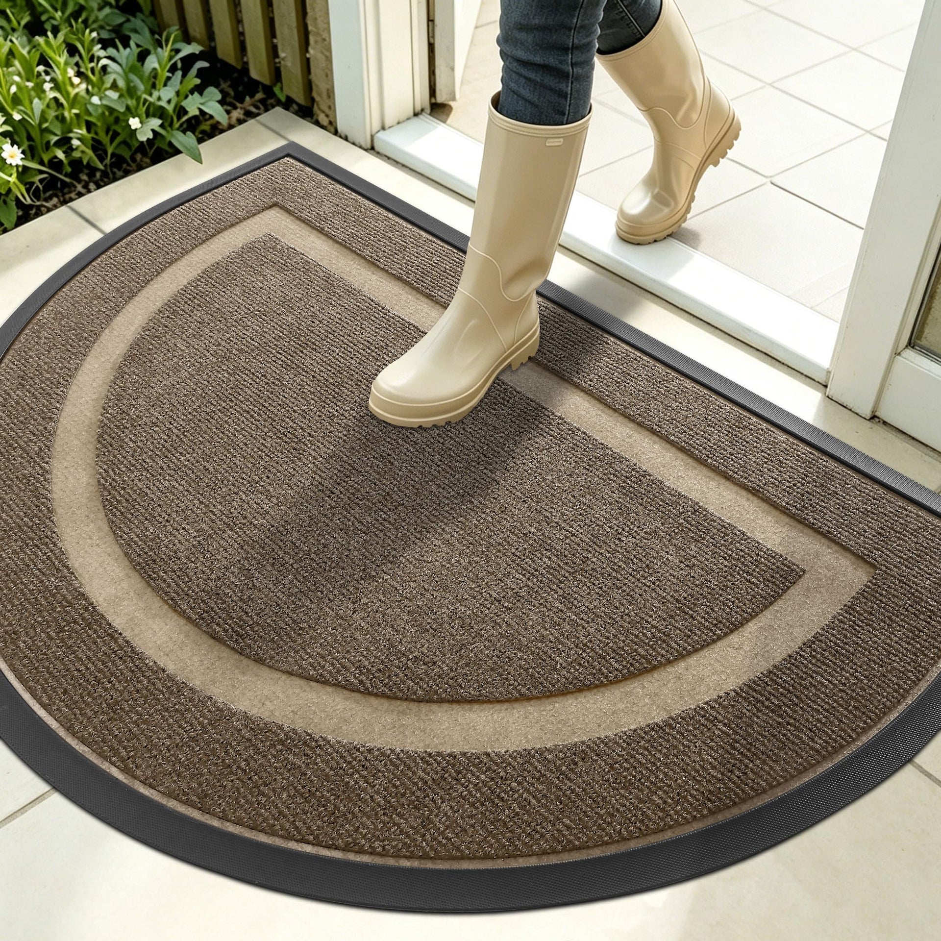 Half Circle Front Door Mat Outside 35x23 All