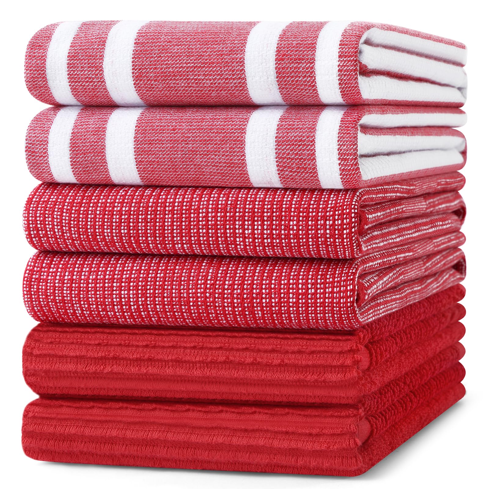 Cotton 380 GSM Premium Kitchen Towels (6 Count)