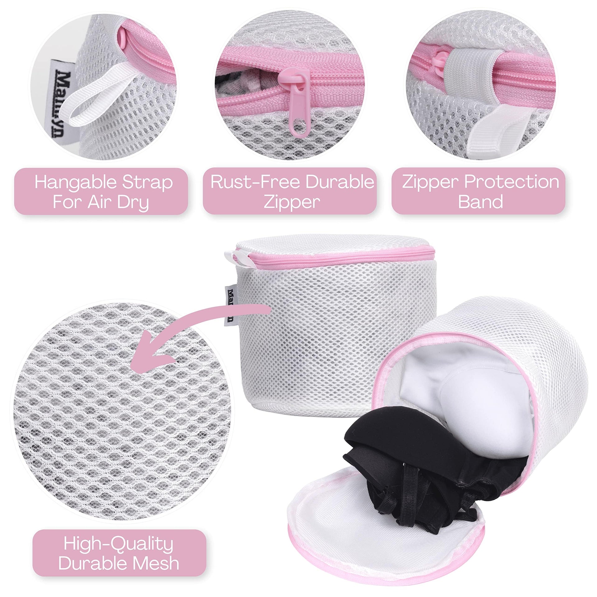 Mesh Bra Bags for Washing Machine (3 Count)