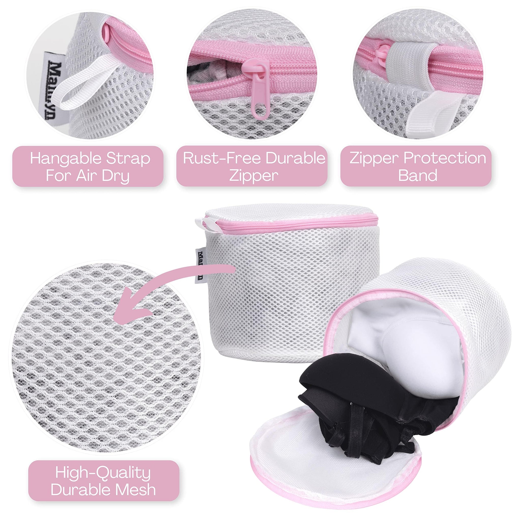 Mesh Bra Bags for Washing Machine (3 Count)
