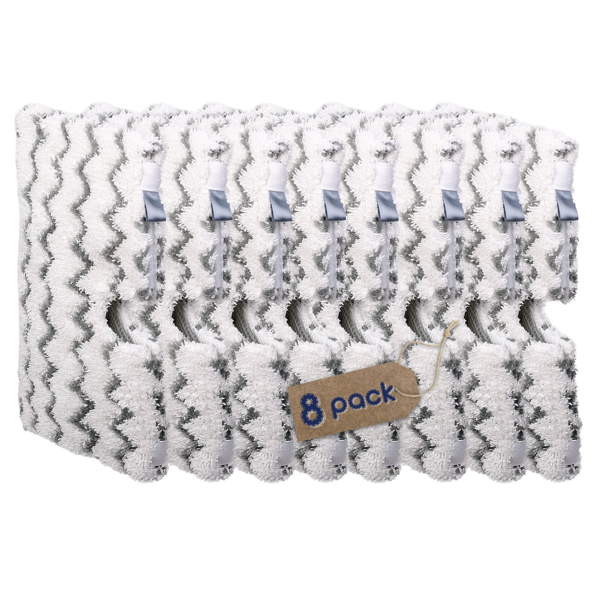 Steam Mop Replacement Scrub Pads for Shark Steamer S3501 S3601 8Pack (4 Count)