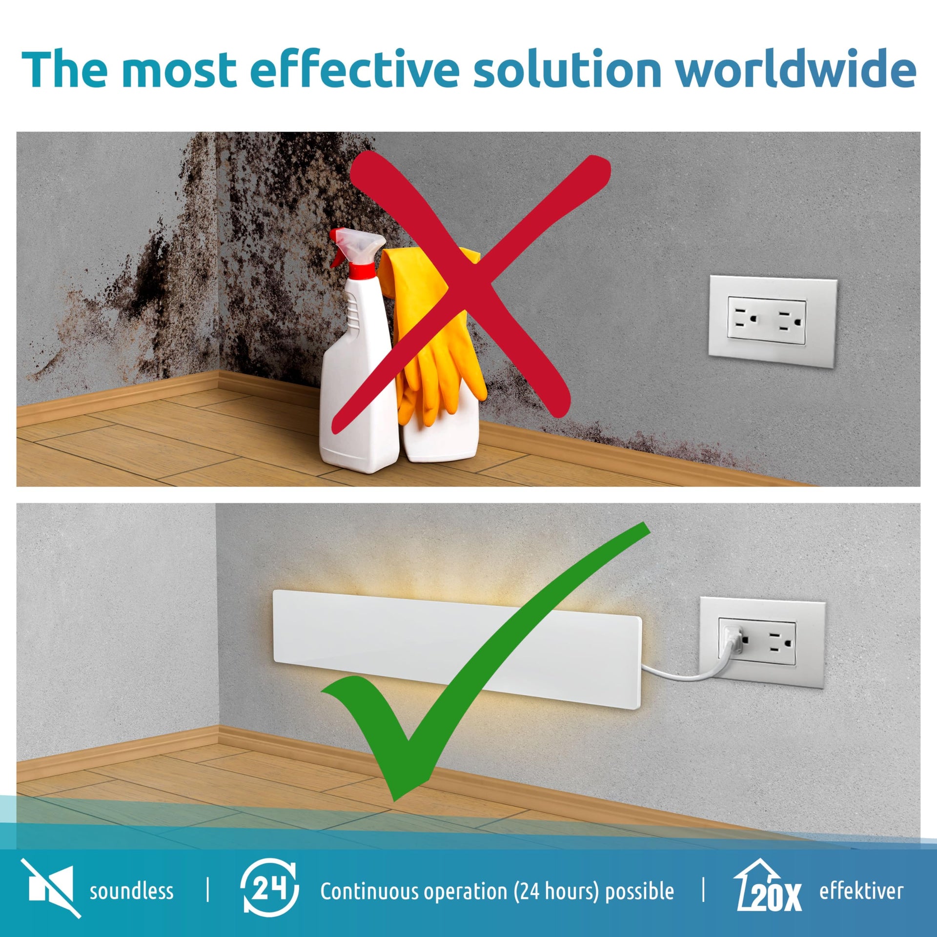 Mold killer Black mold remover for walls without chemicals