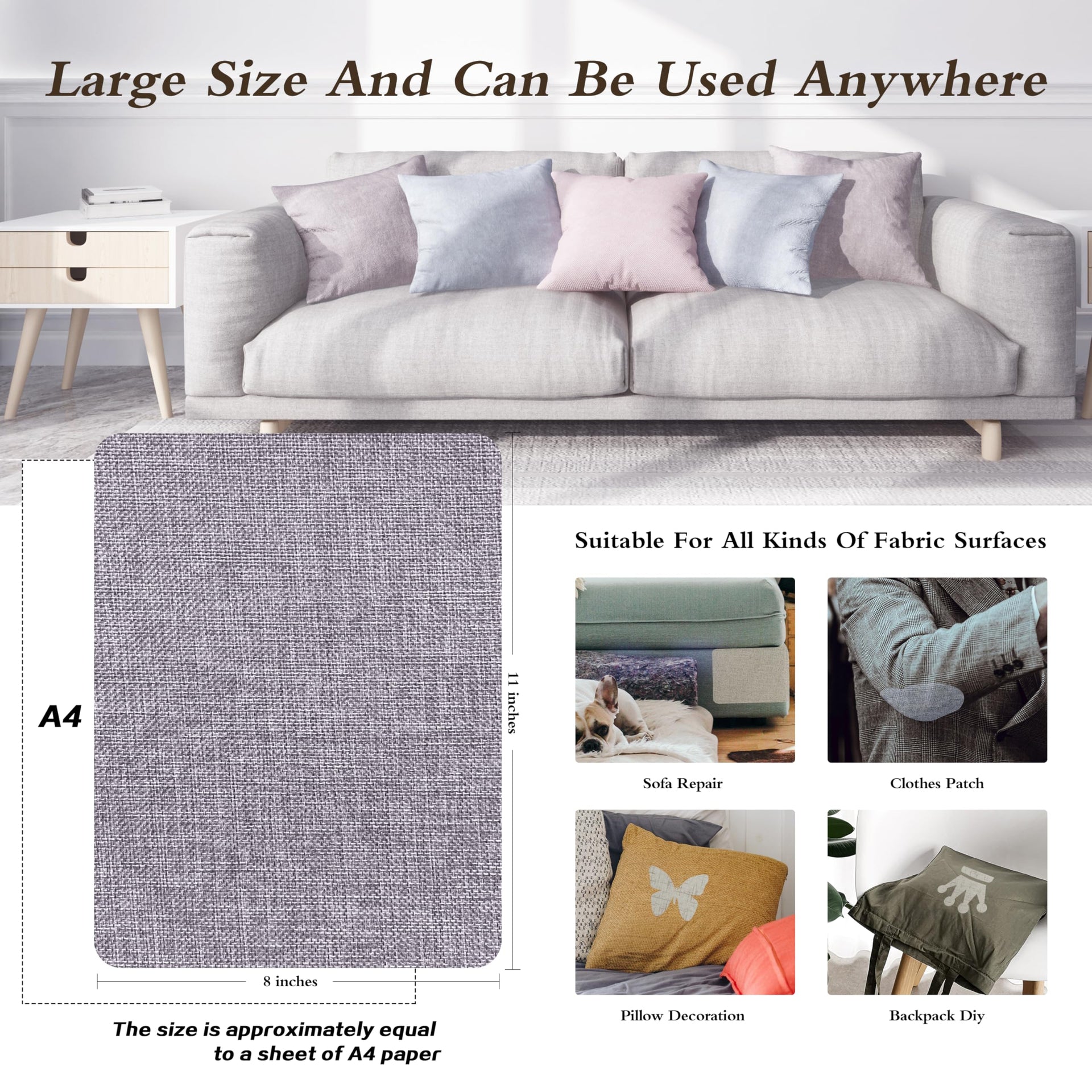 Coarse Linen Repair Patches