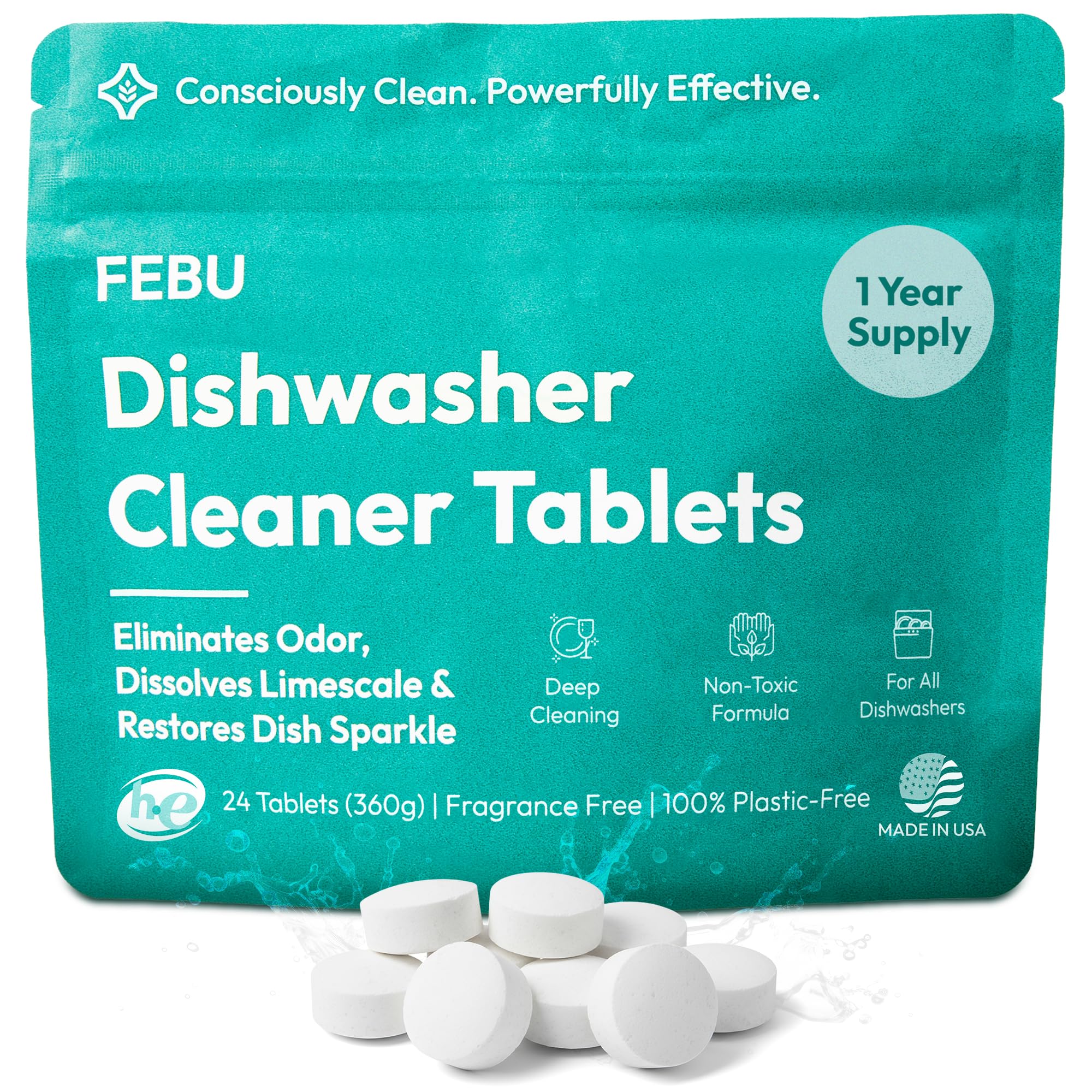 Dishwasher Cleaner Tablets (24 Count)