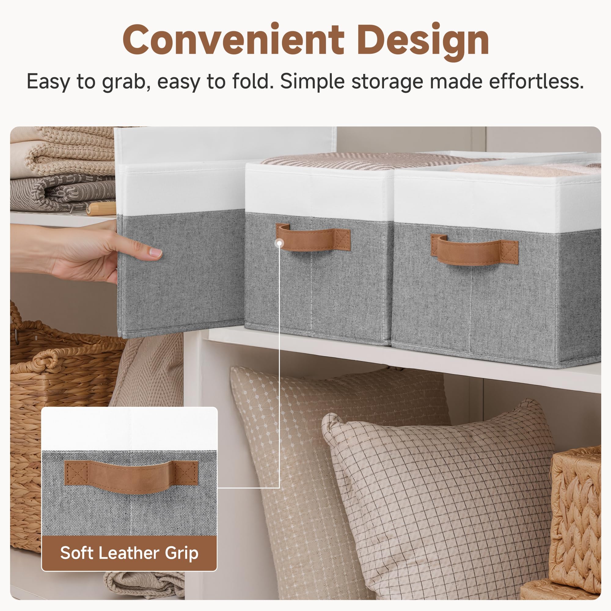 Closet Storage Bins (3 Count)