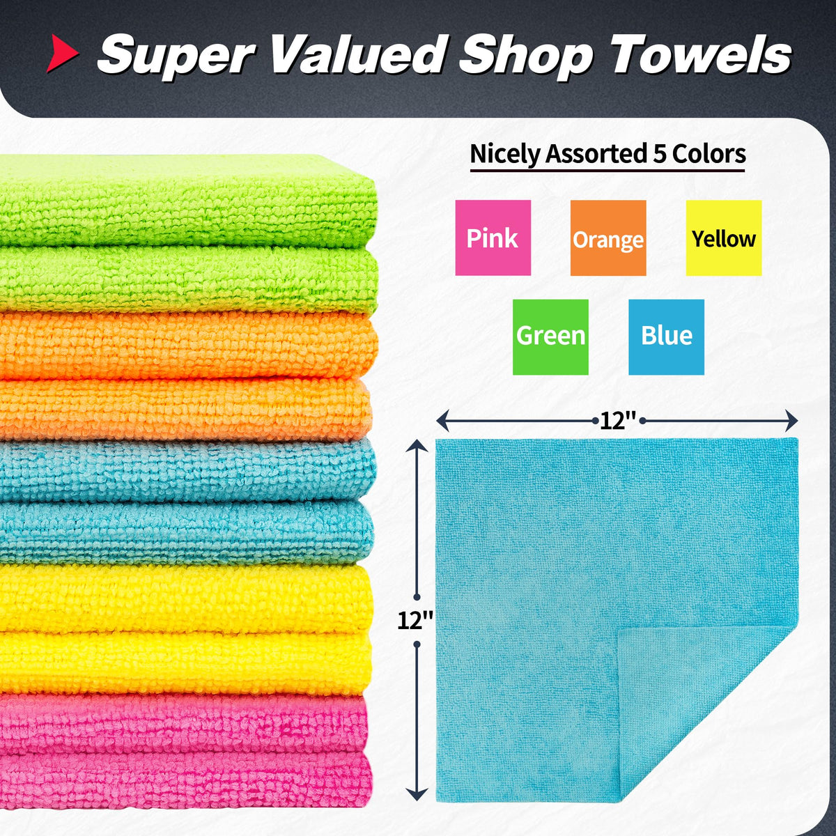 Microfiber Cleaning Cloth (400 Count)