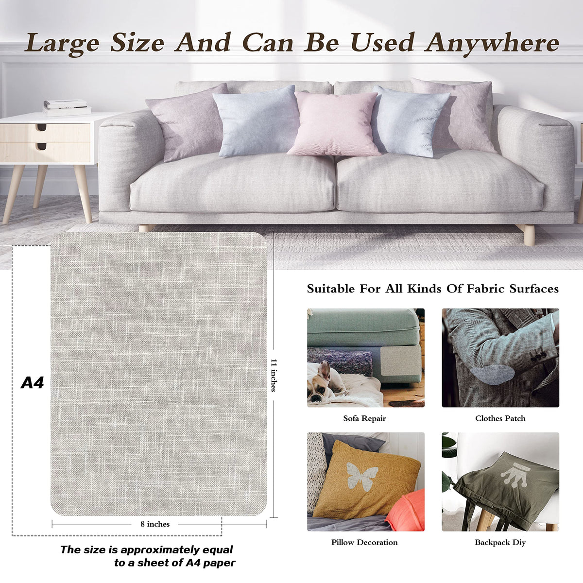 Fine Linen Repair Patches (2 Count)