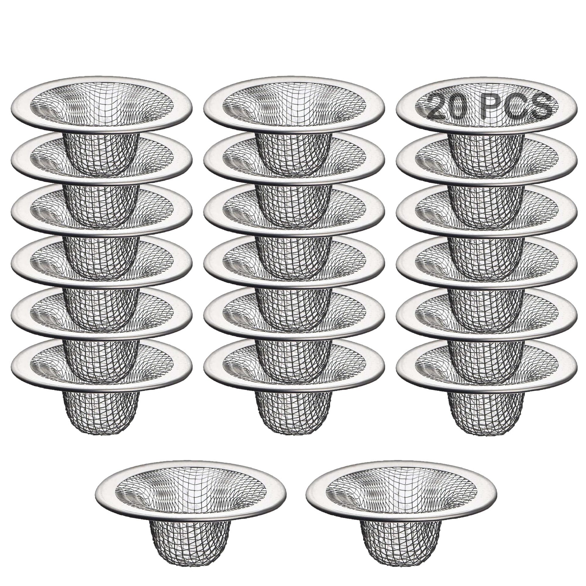 20Pcs Small Drain Mesh Basket (20 Count)