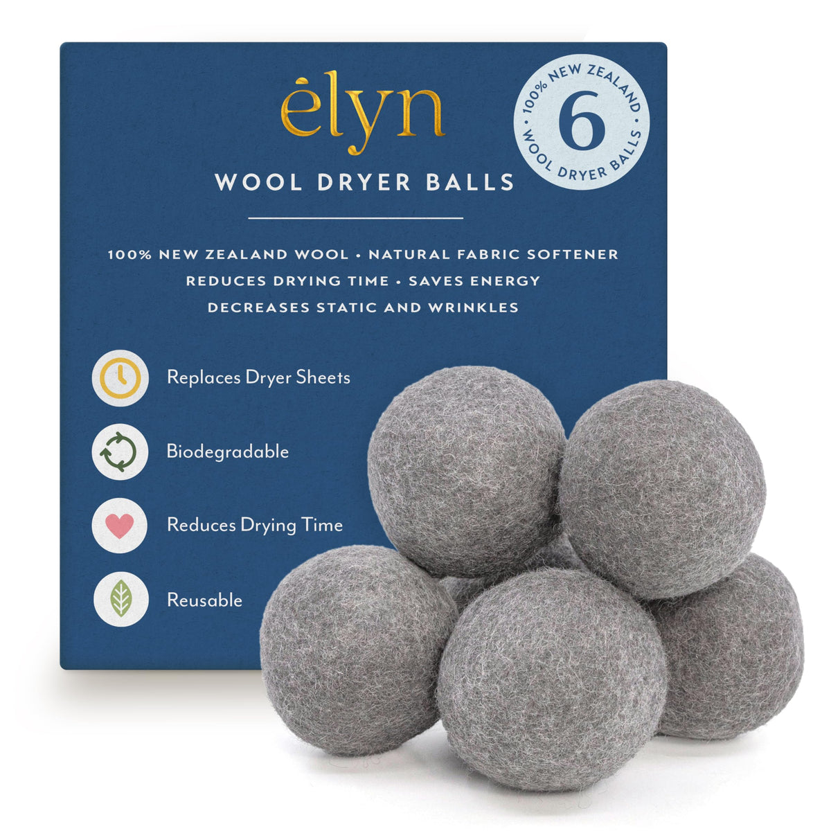 Wool Dryer Balls 6 (6 Count)