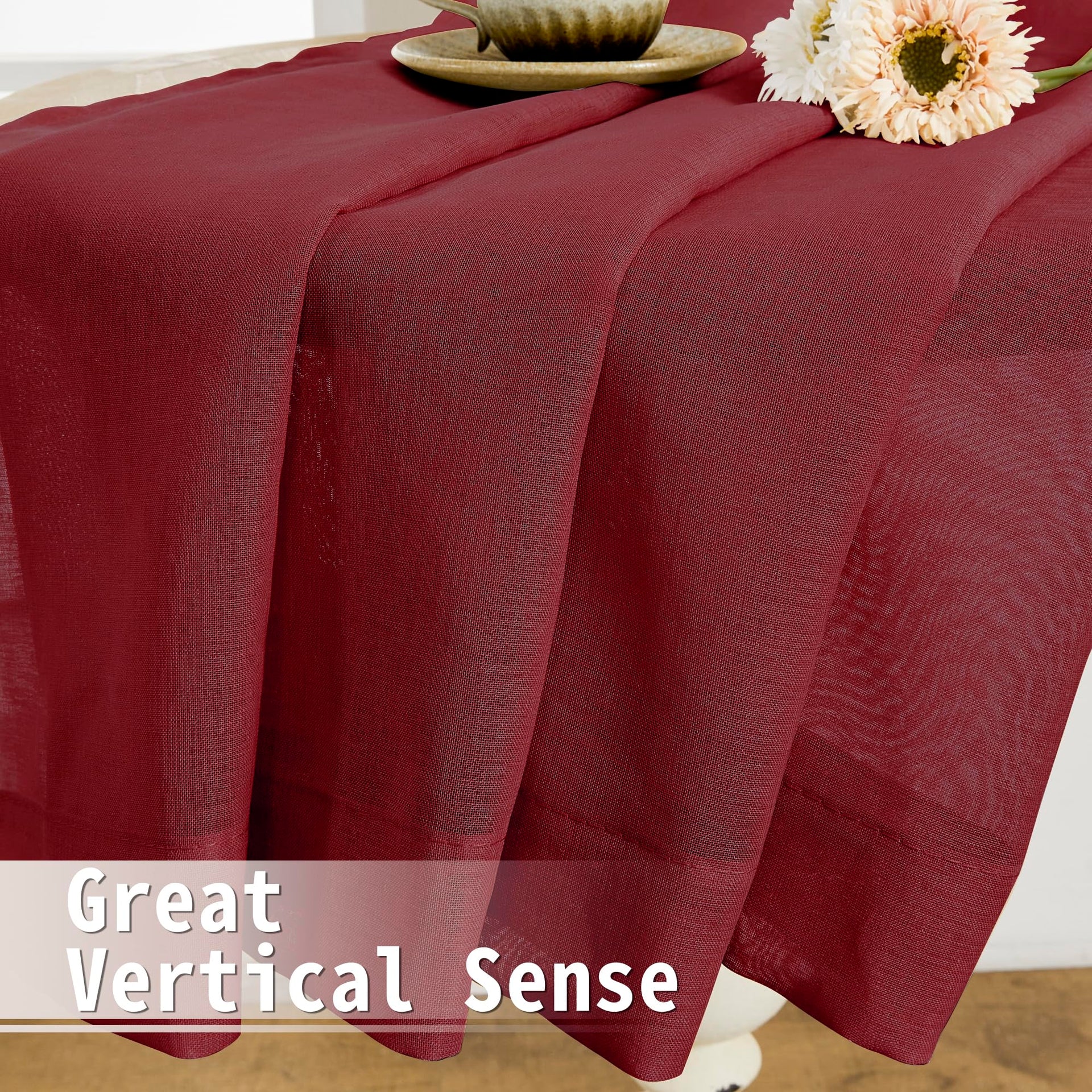 Small Sheer Door Curtain Closet Linen Textured Curtain Sheers Doorway Light Filtering Voile French Door Rod Pocket Curtains Patio Glass Doors