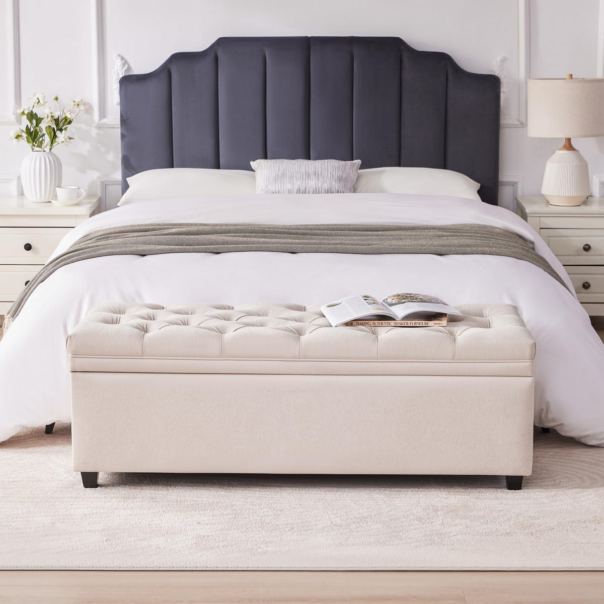 50 Inch Large Storage Ottoman