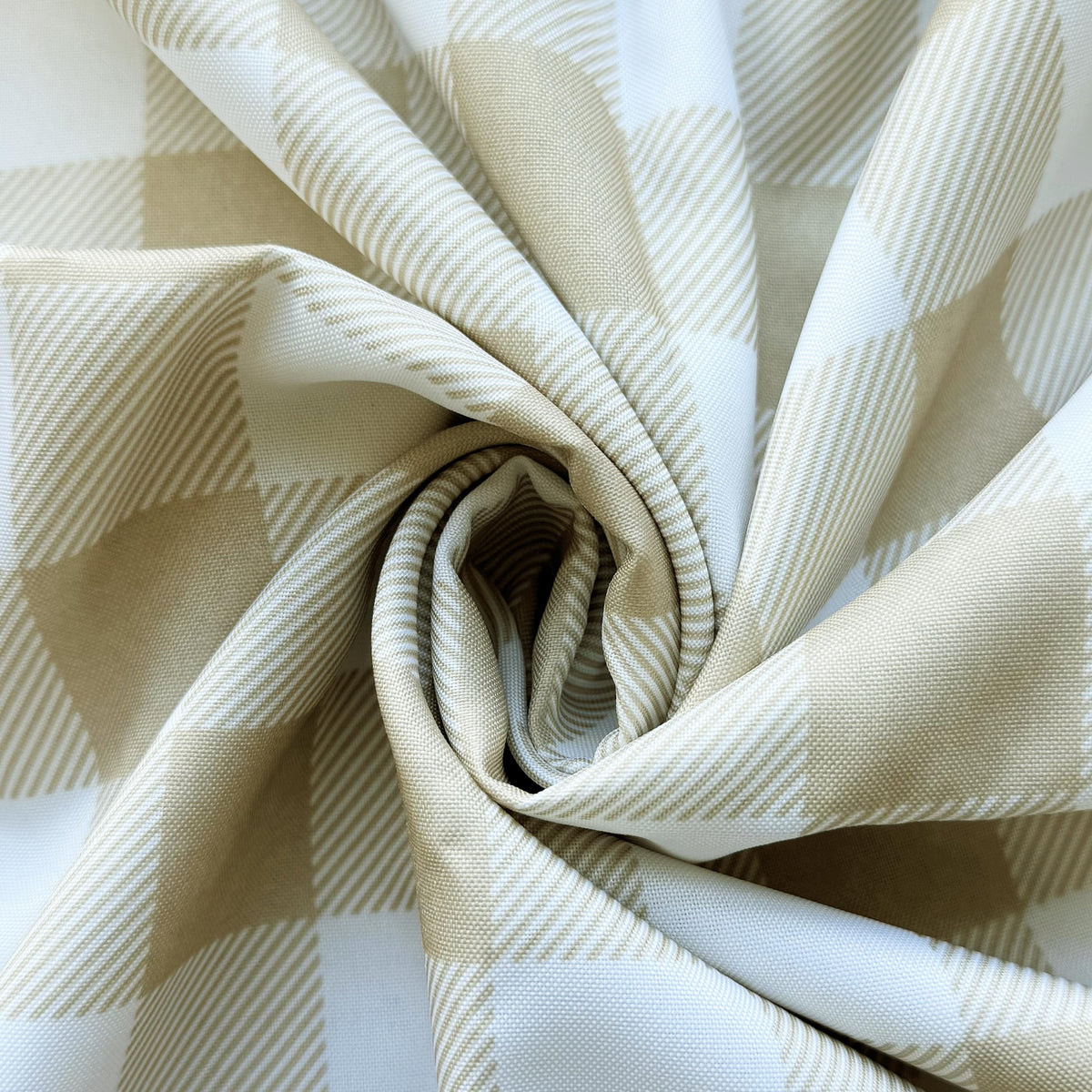 Classic Gingham Plaid Tablecloth Fabric